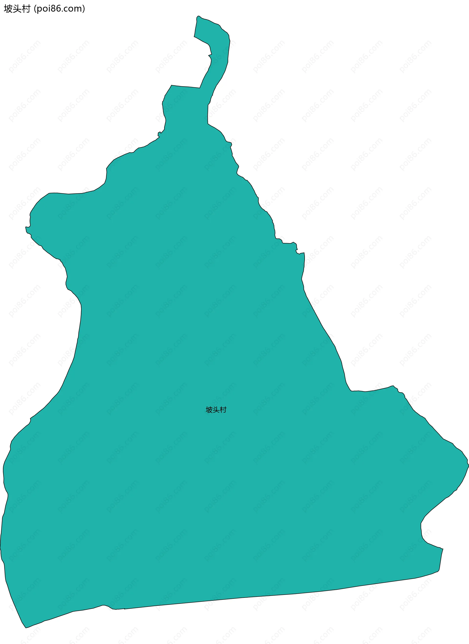 坡头村边界地图