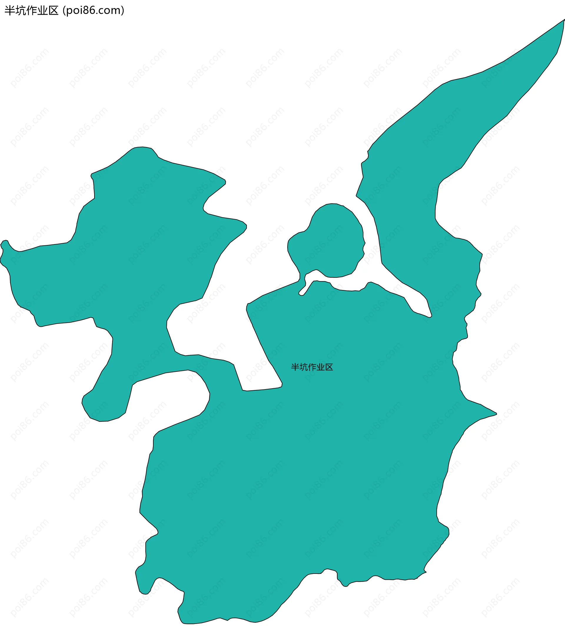 半坑作业区边界地图