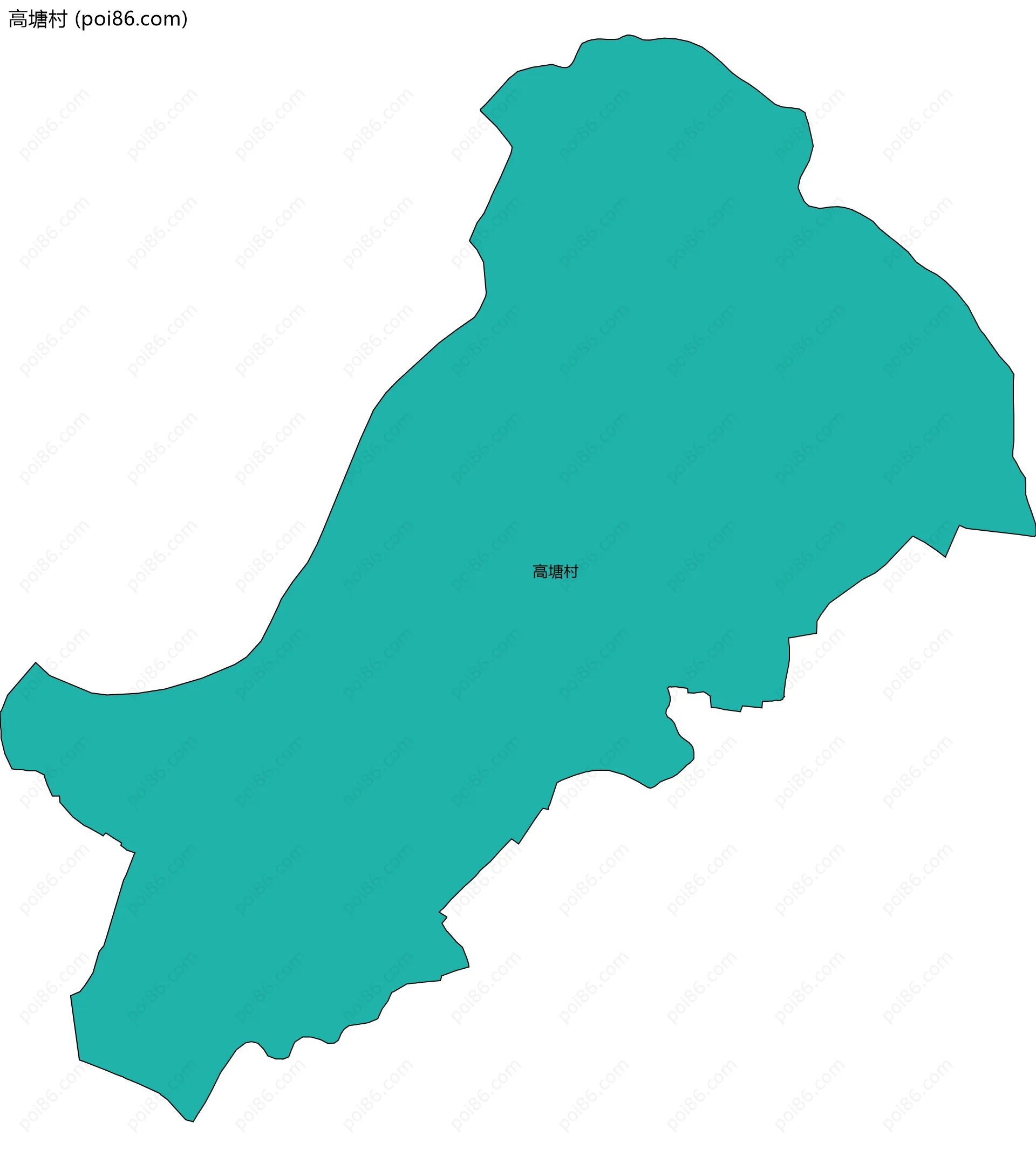 高塘村边界地图