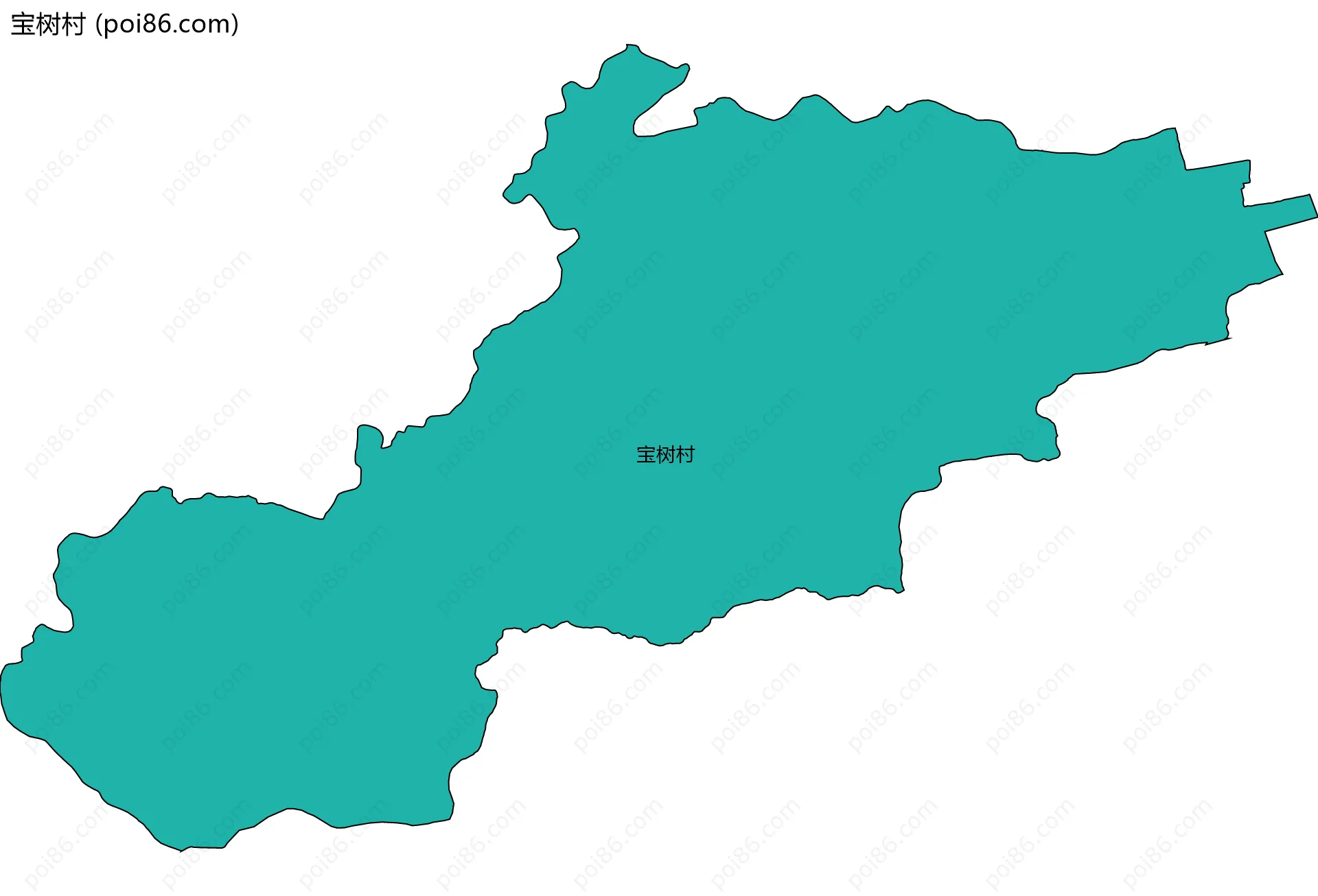宝树村边界地图