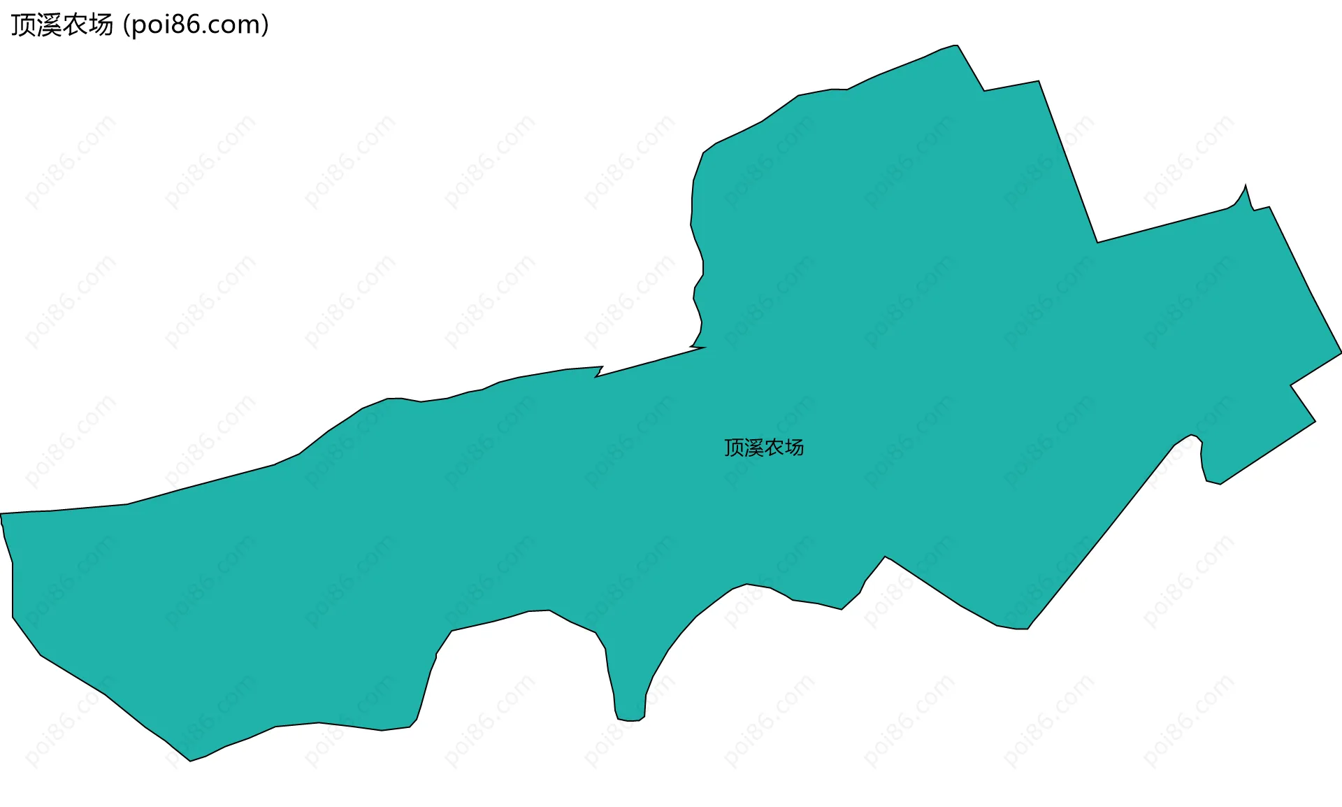 顶溪农场边界地图