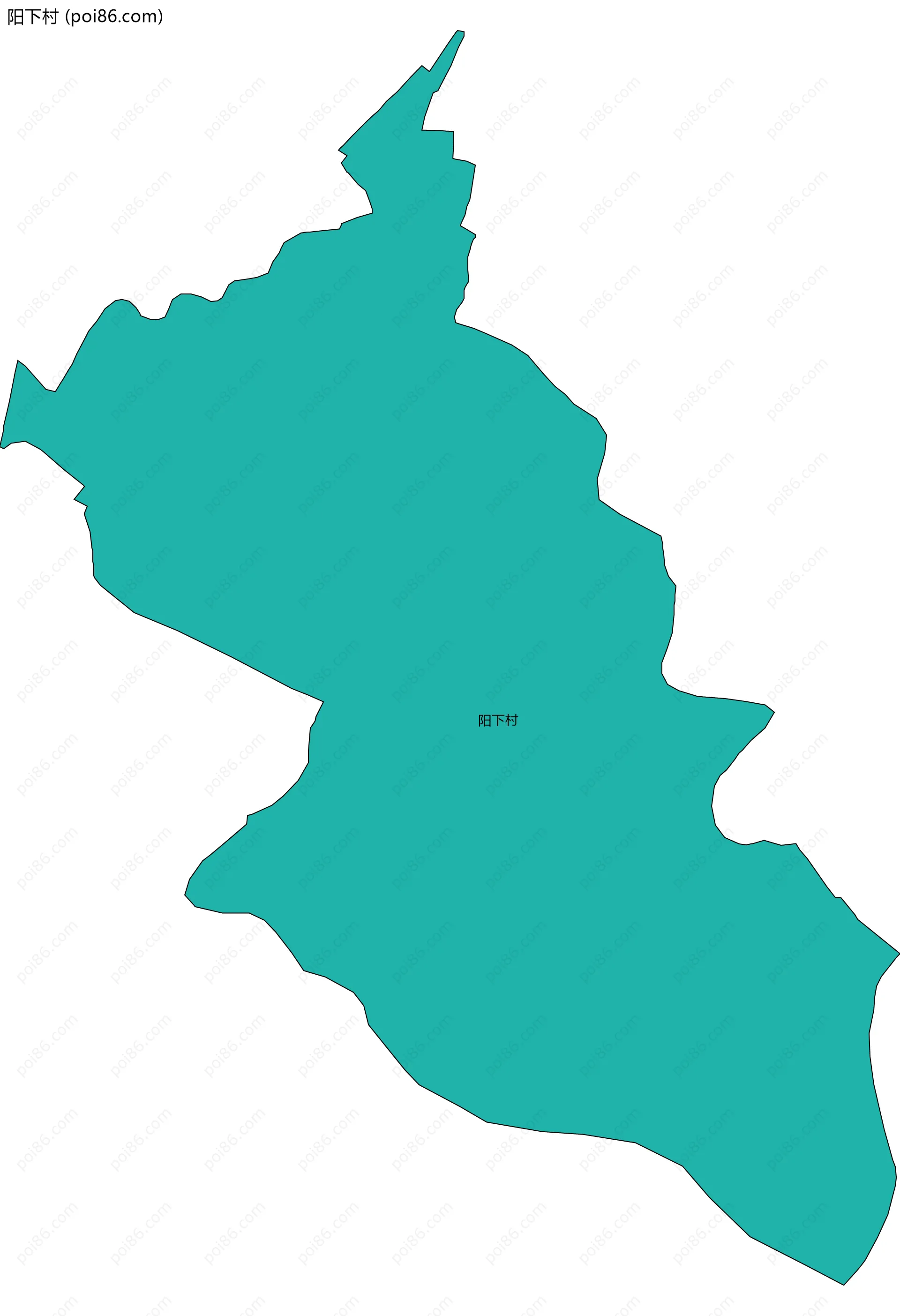 阳下村边界地图