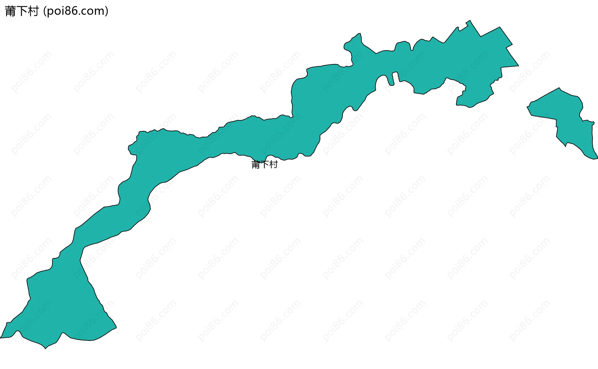 莆下村边界地图