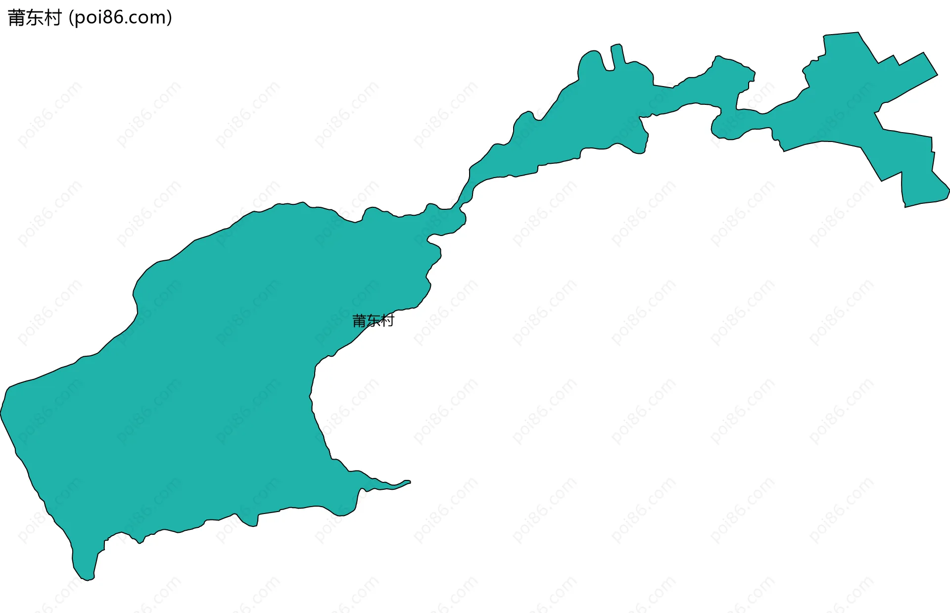 莆东村边界地图