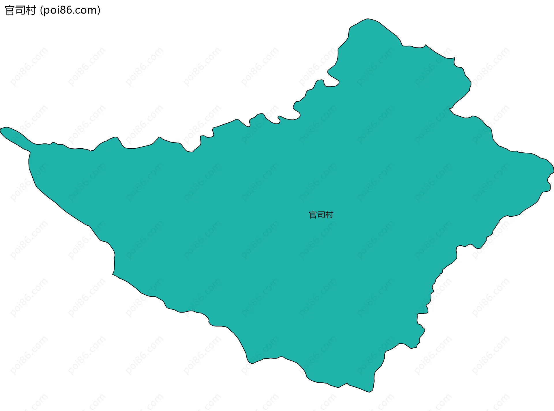 官司村边界地图