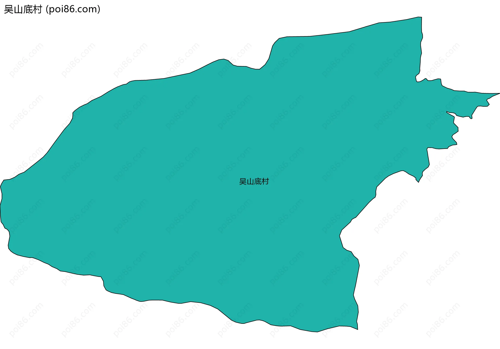 吴山底村边界地图