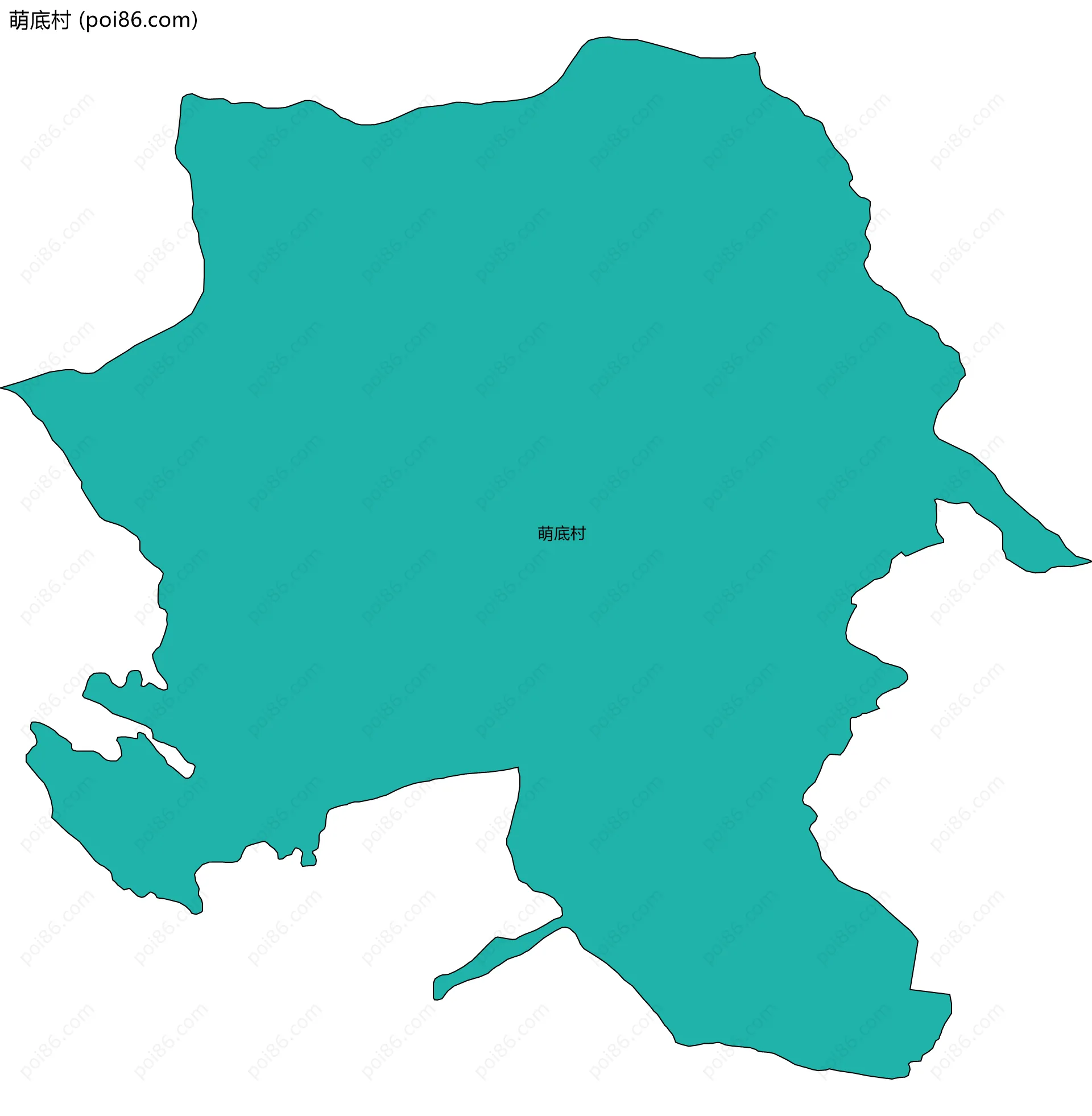 萌底村边界地图