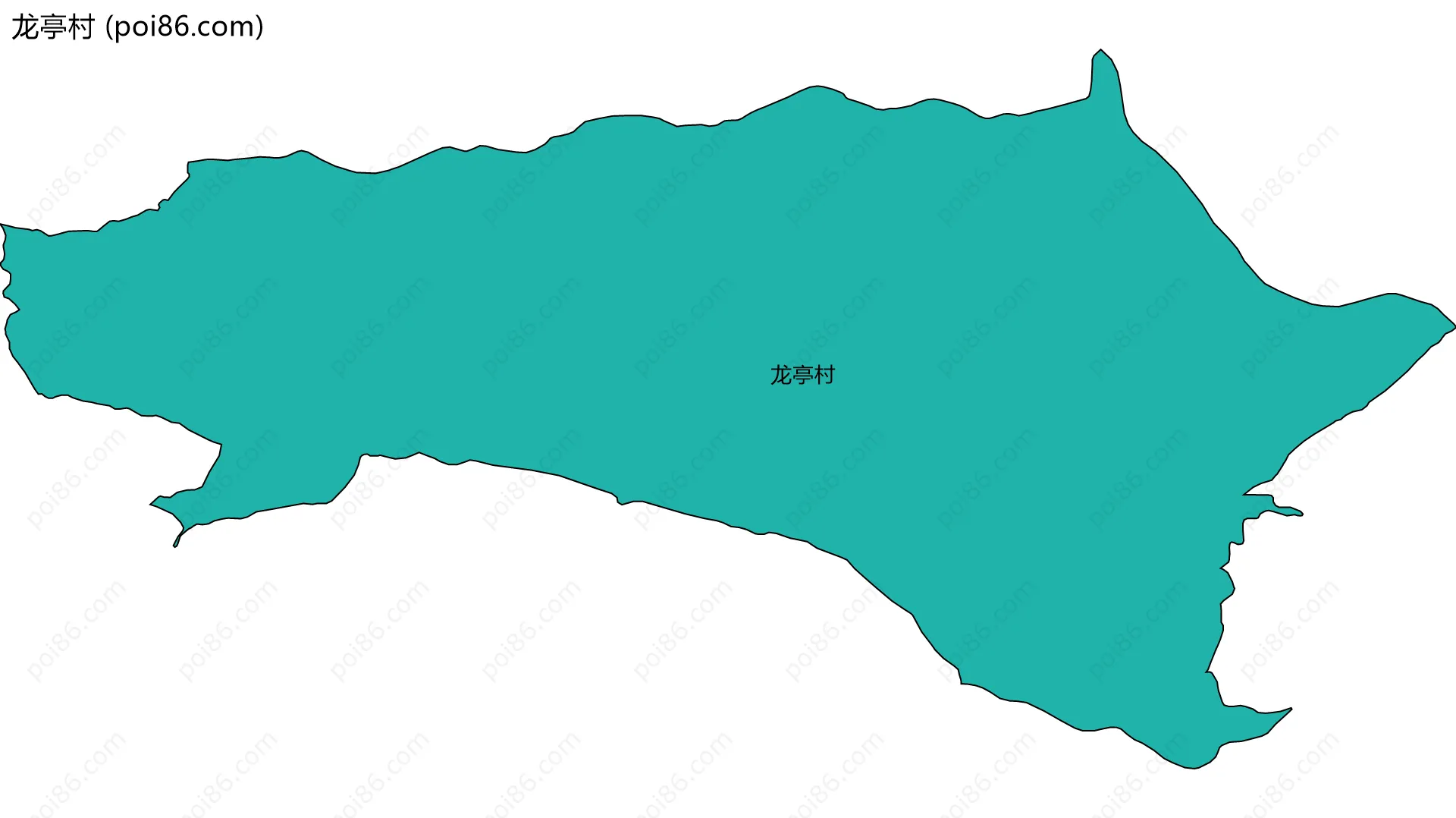 龙亭村边界地图