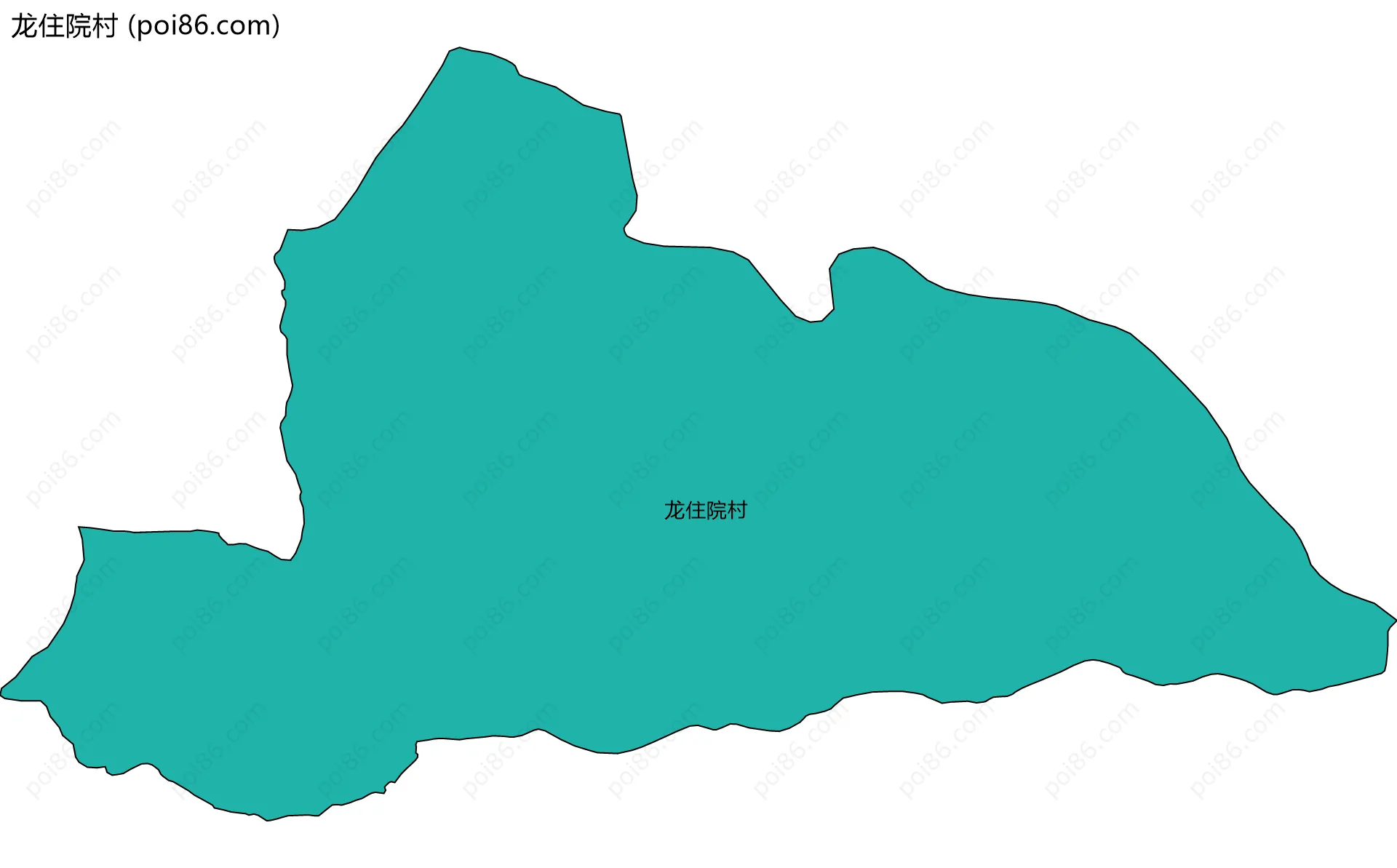 龙住院村边界地图