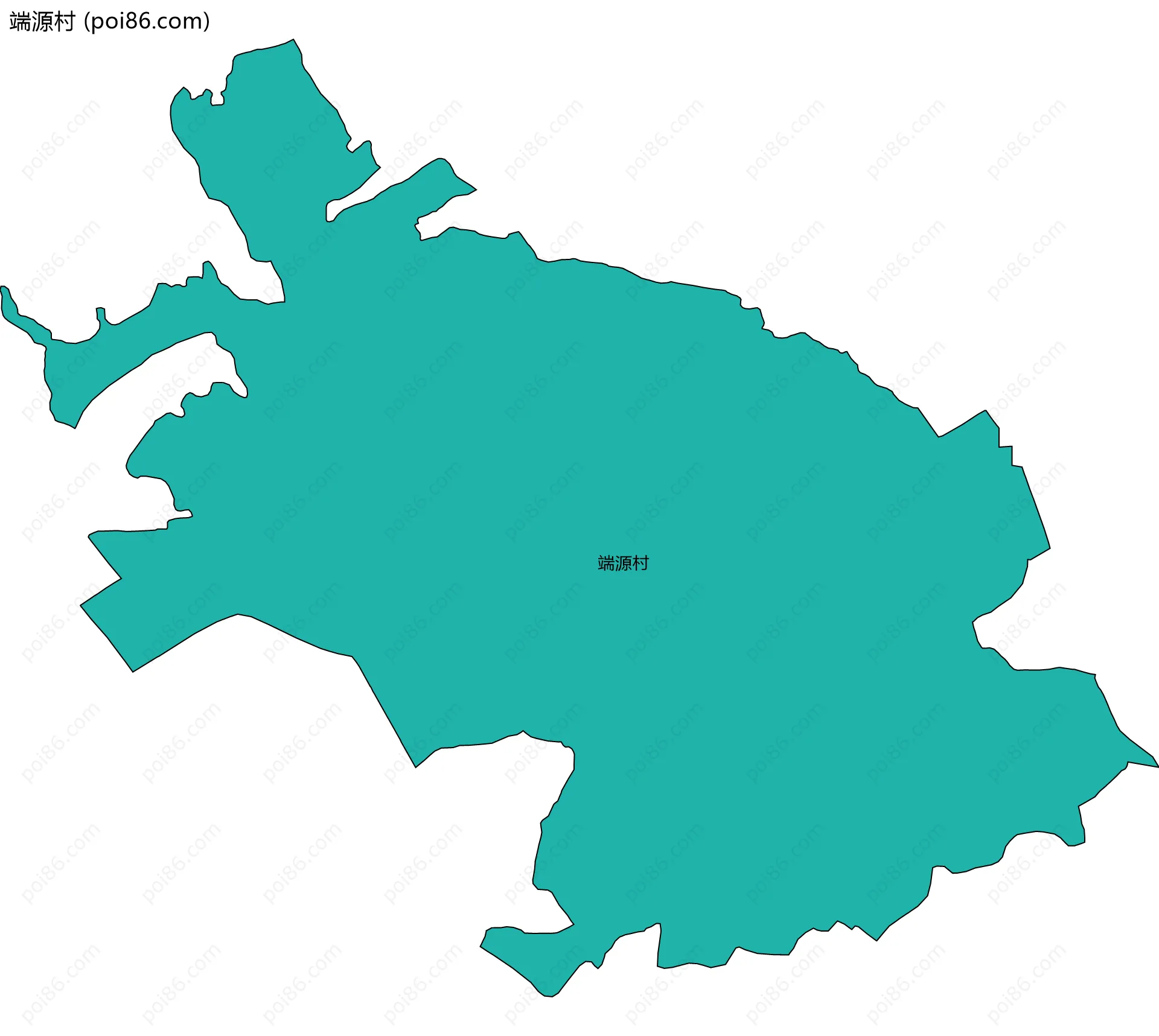 端源村边界地图