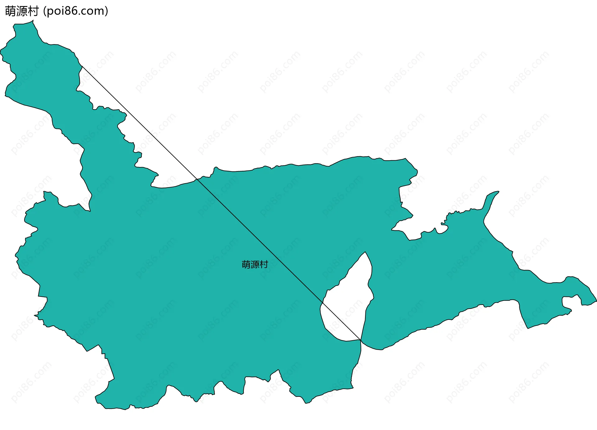 萌源村边界地图