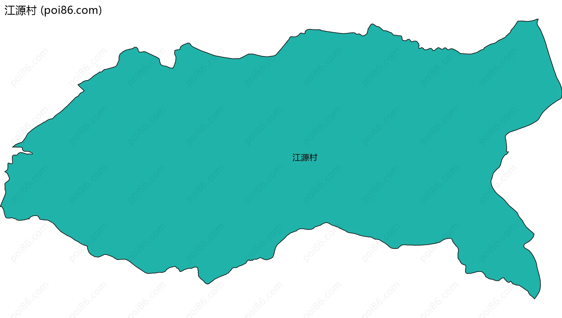江源村边界地图