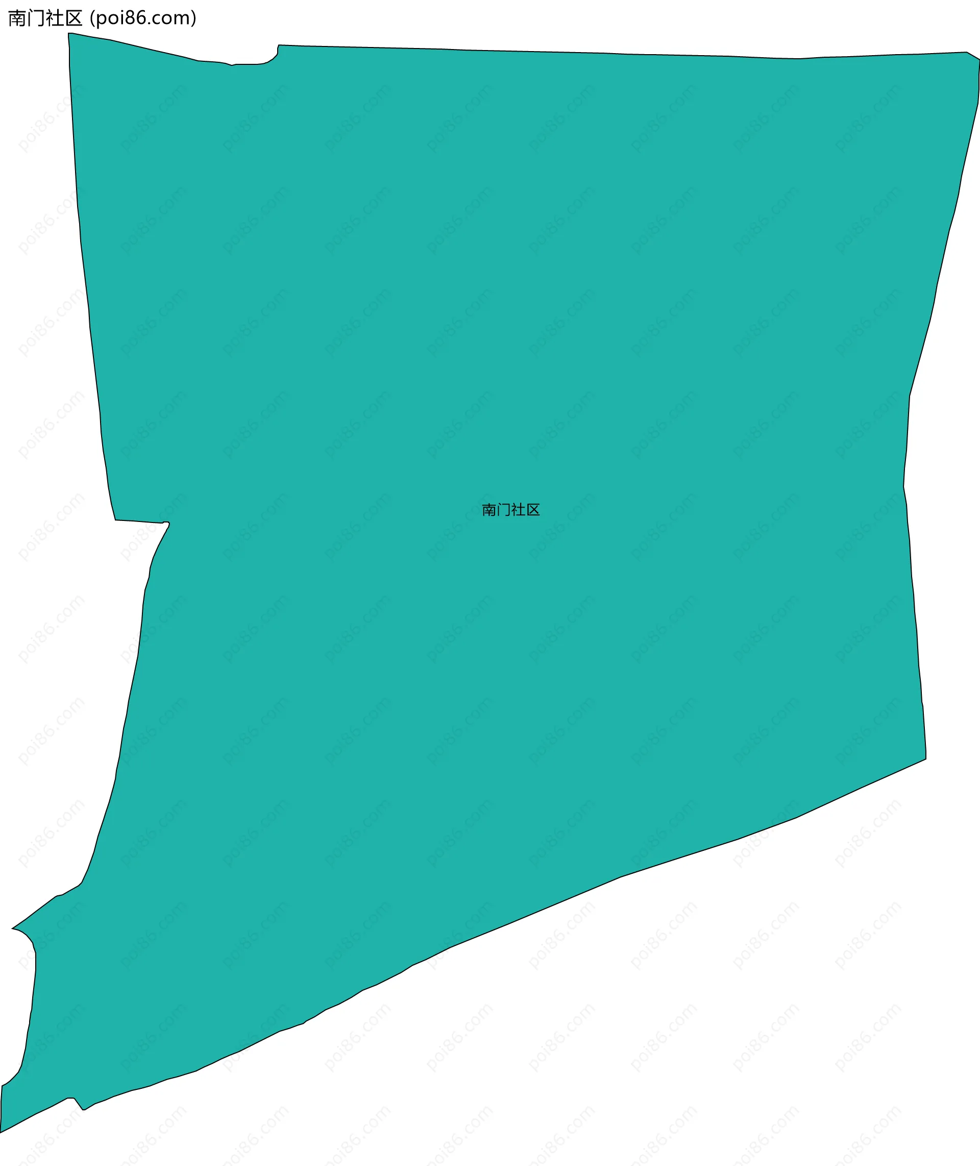 南门社区边界地图