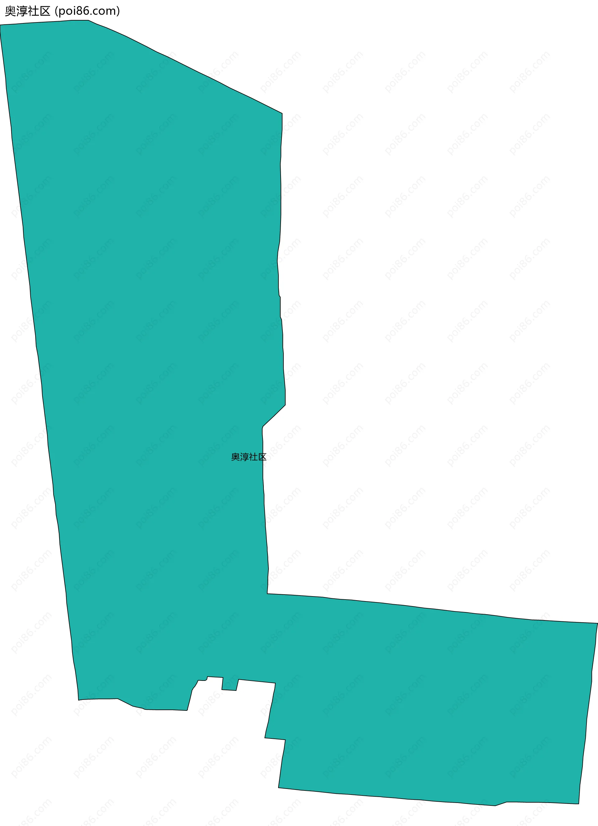 奥淳社区边界地图