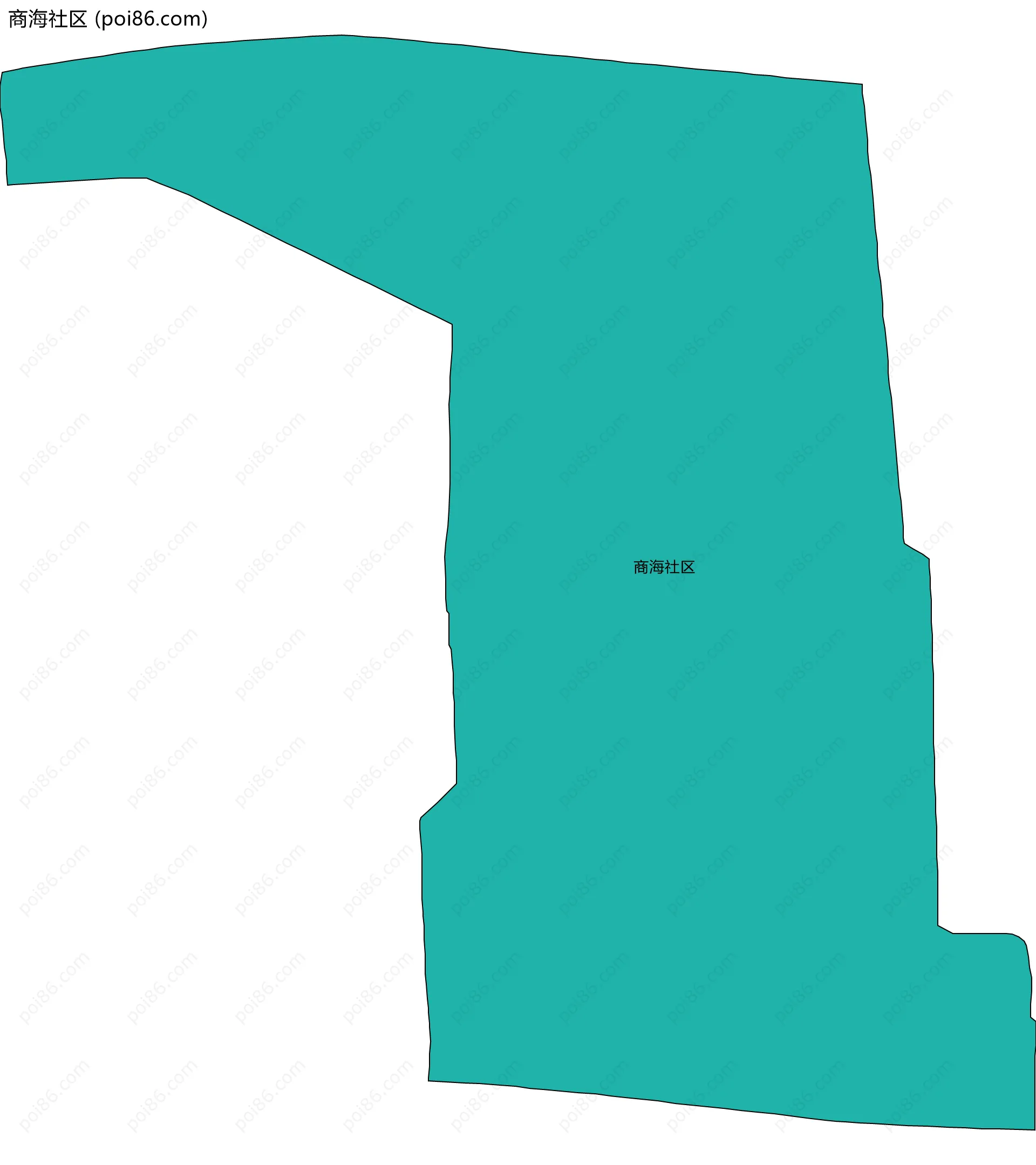 商海社区边界地图