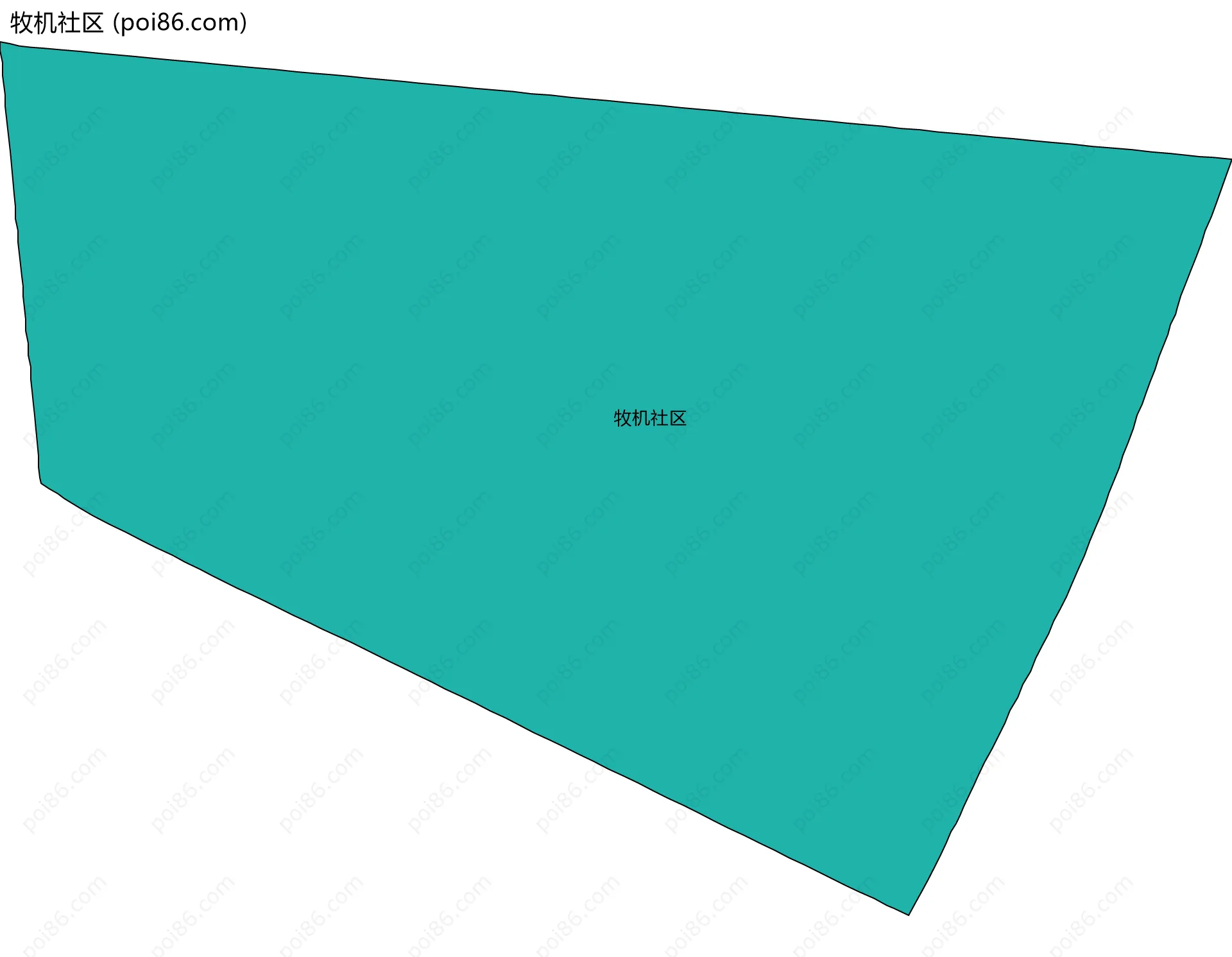 牧机社区边界地图