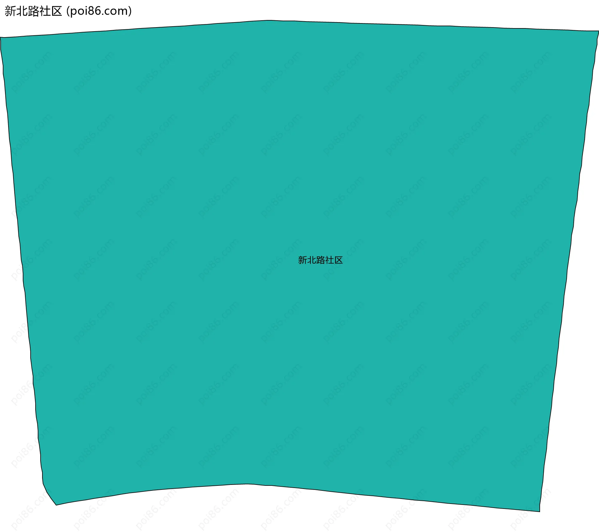 新北路社区边界地图