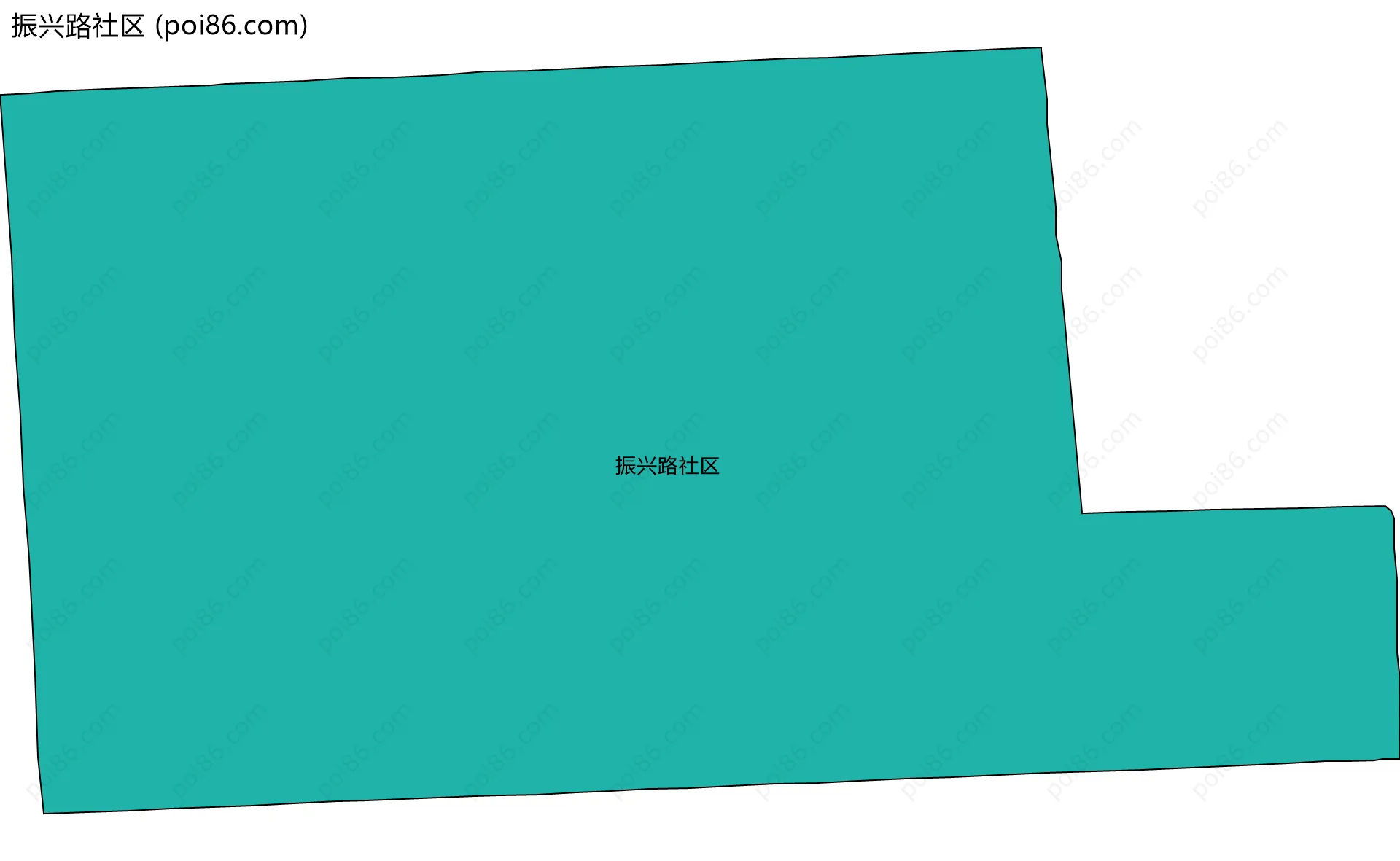 振兴路社区边界地图