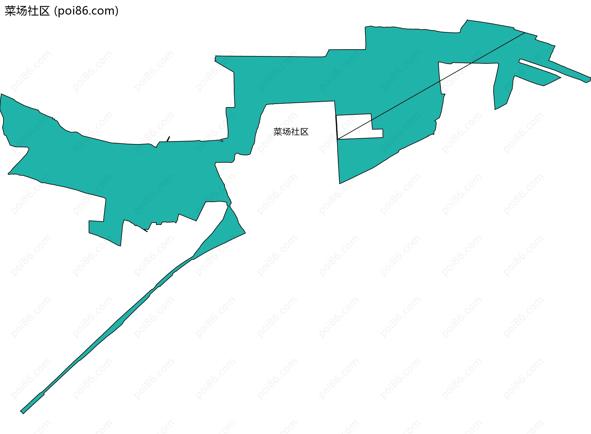 菜场社区边界地图