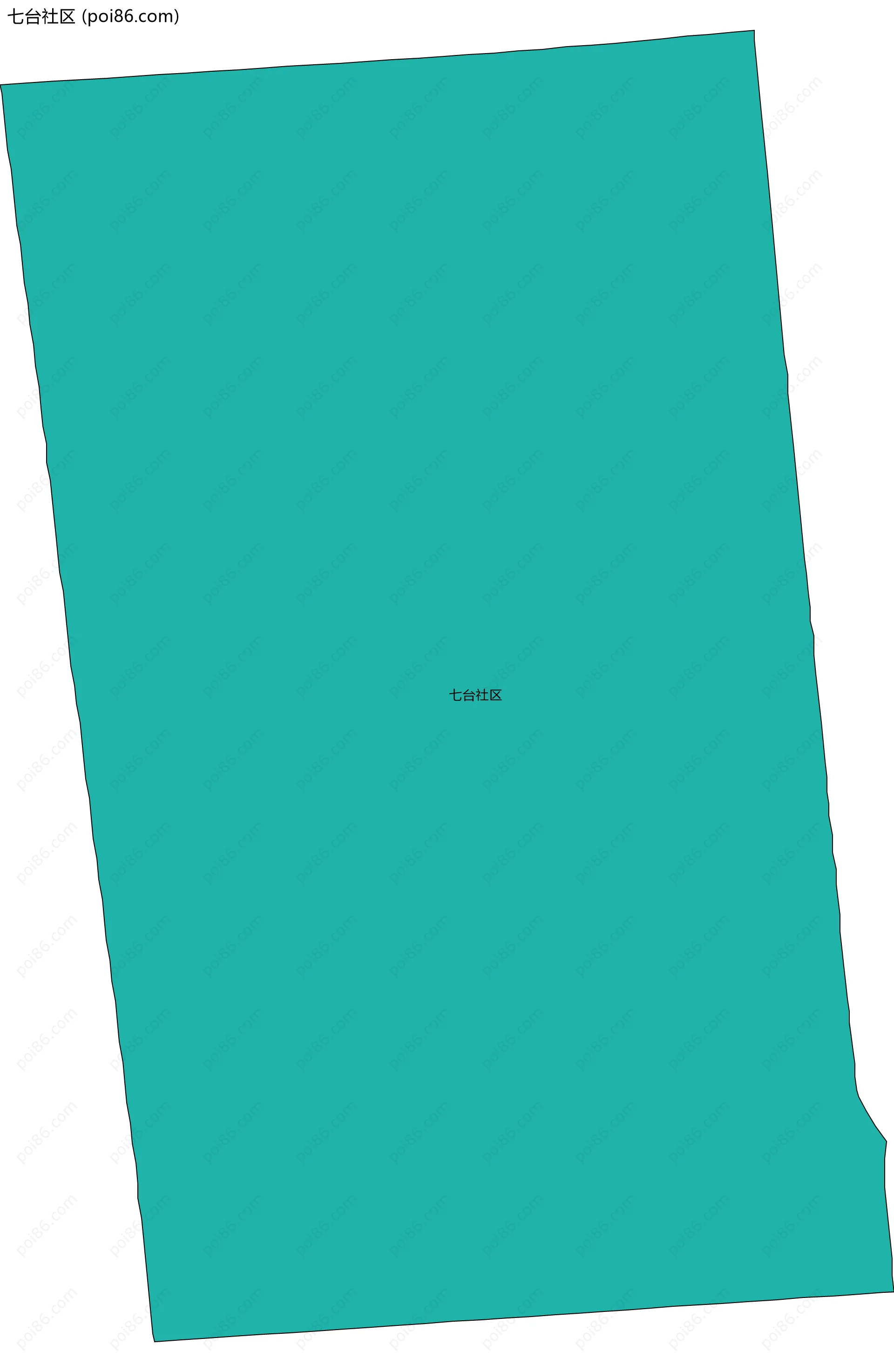 七台社区边界地图