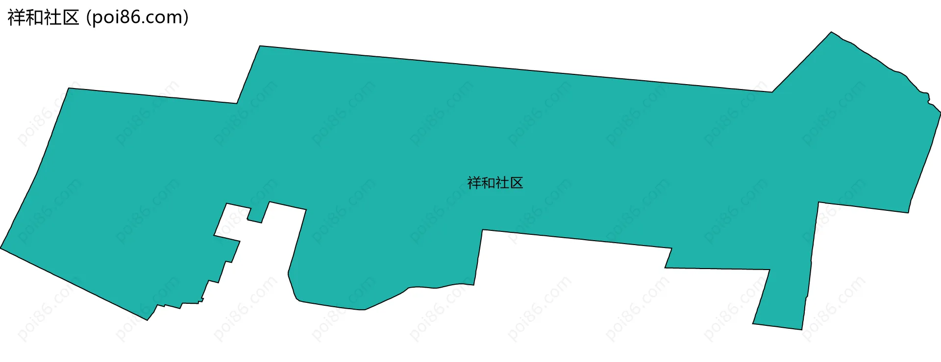 祥和社区边界地图