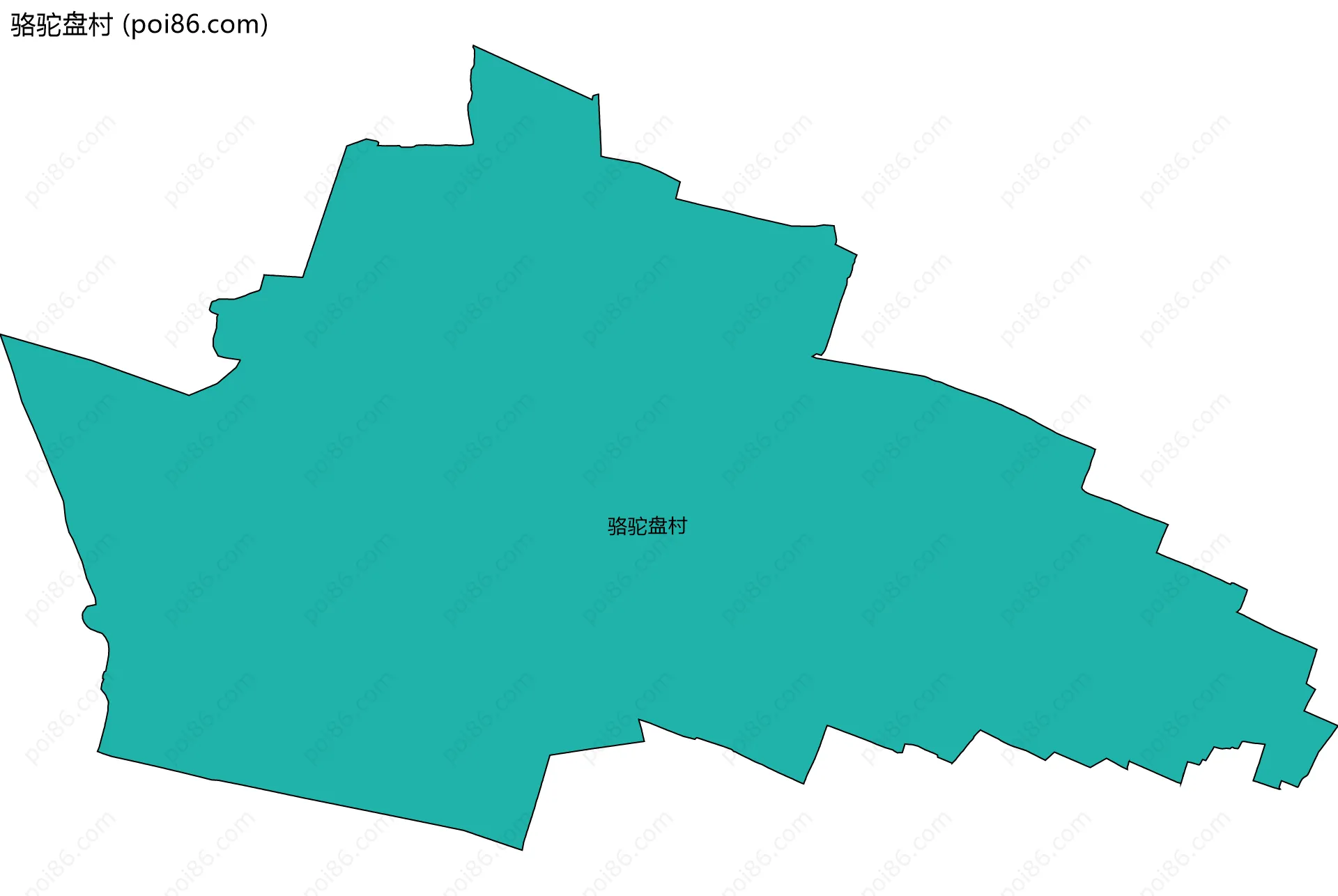 骆驼盘村边界地图