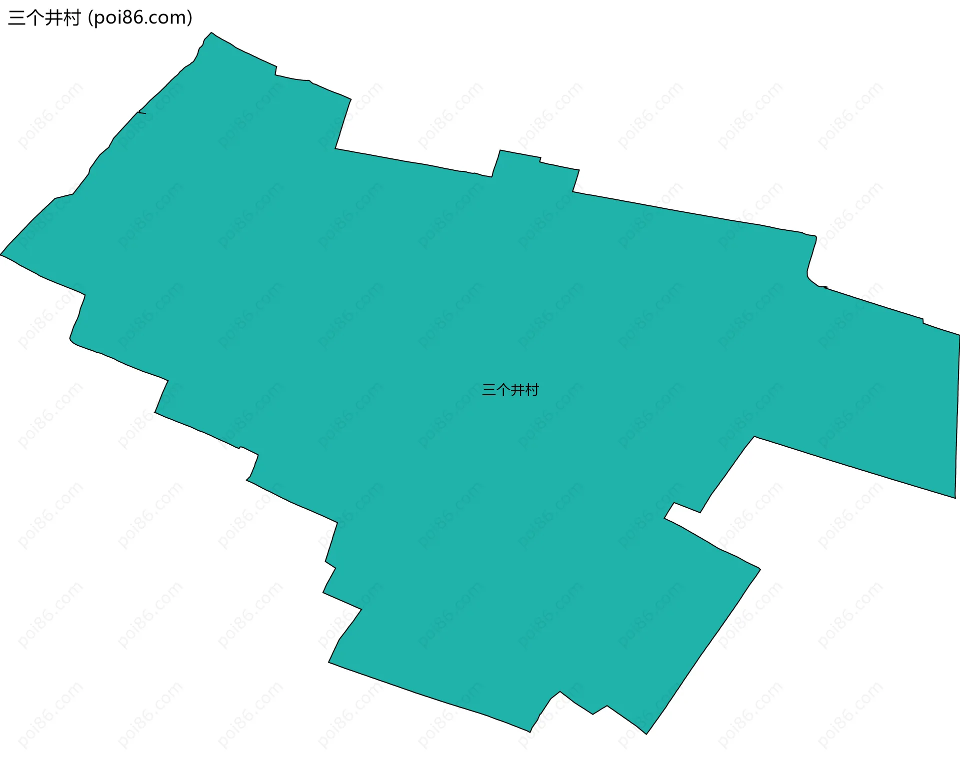 三个井村边界地图