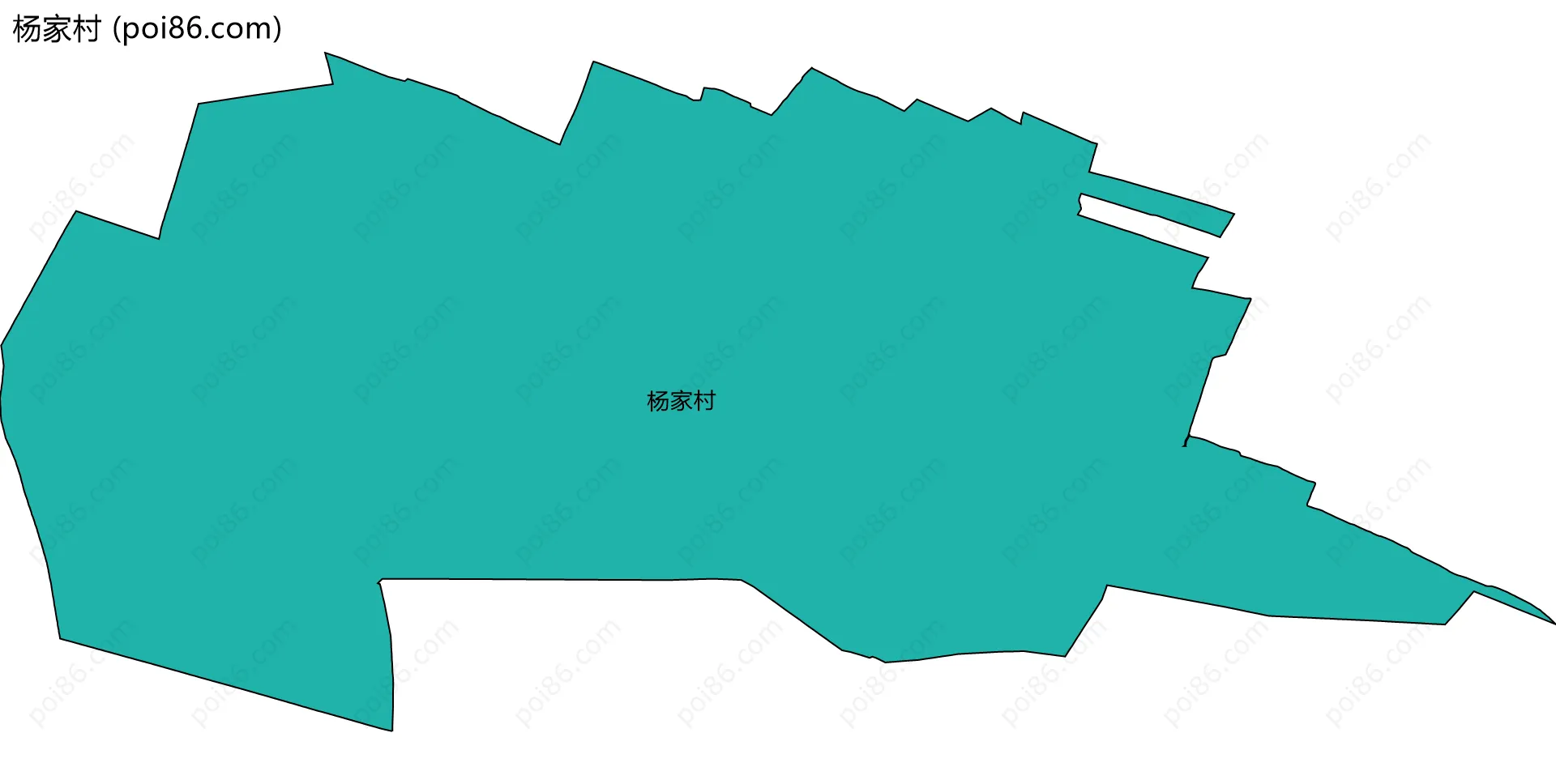 杨家村边界地图