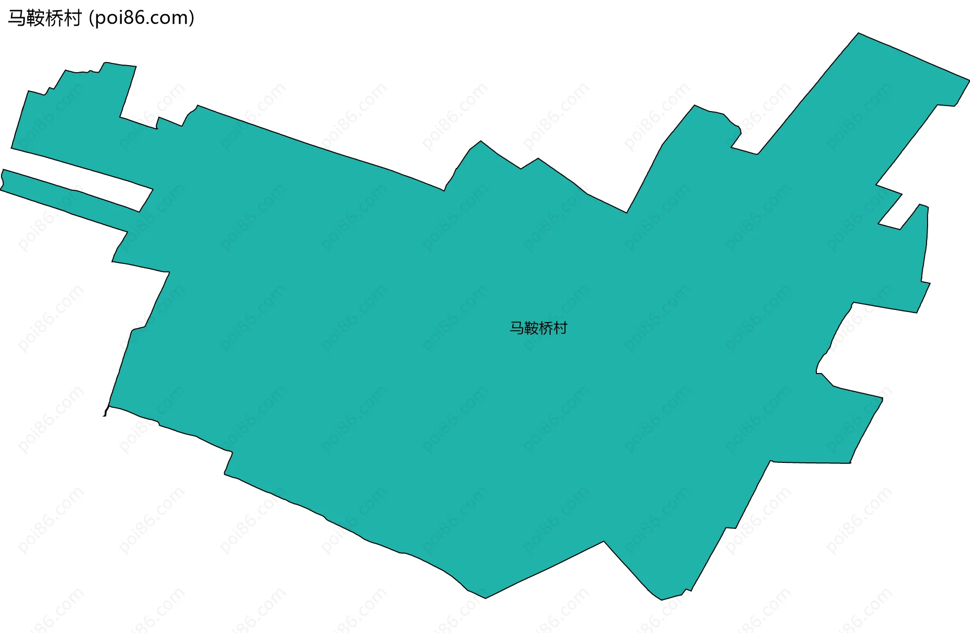 马鞍桥村边界地图