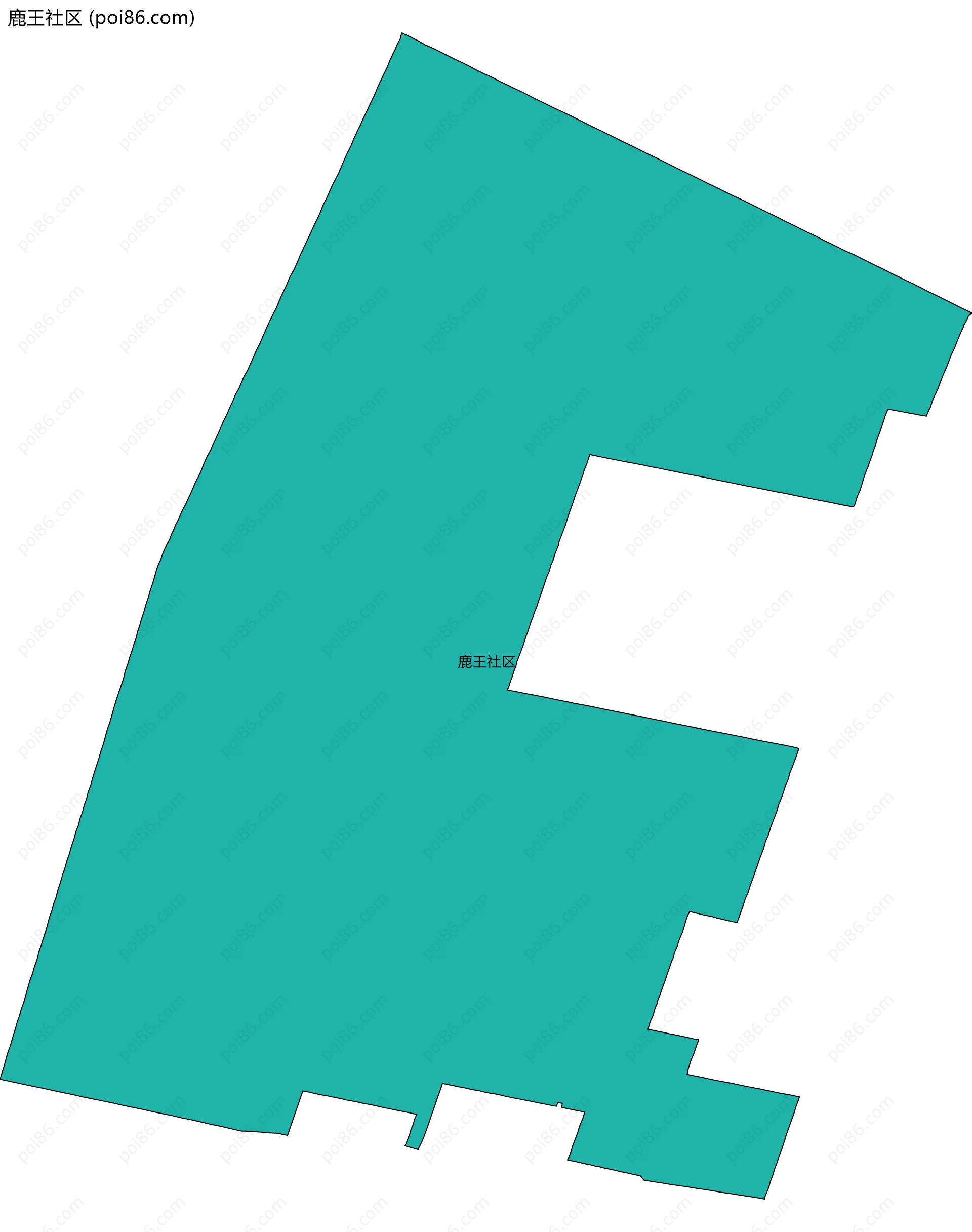 鹿王社区边界地图