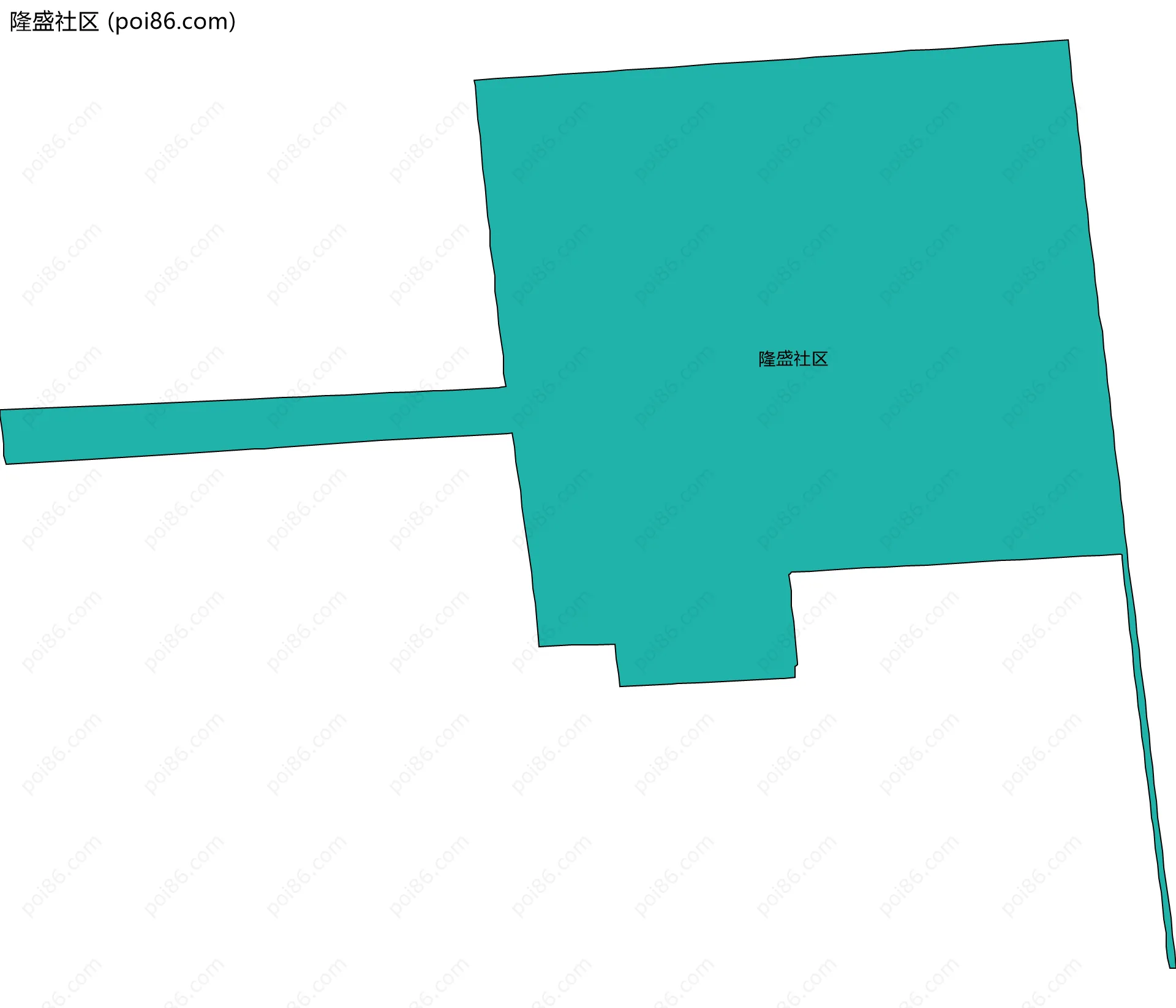 隆盛社区边界地图
