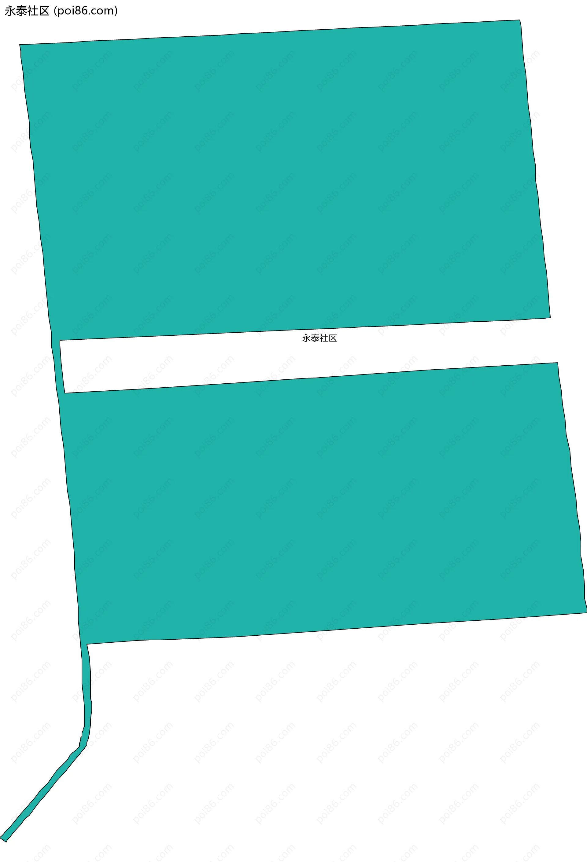 永泰社区边界地图