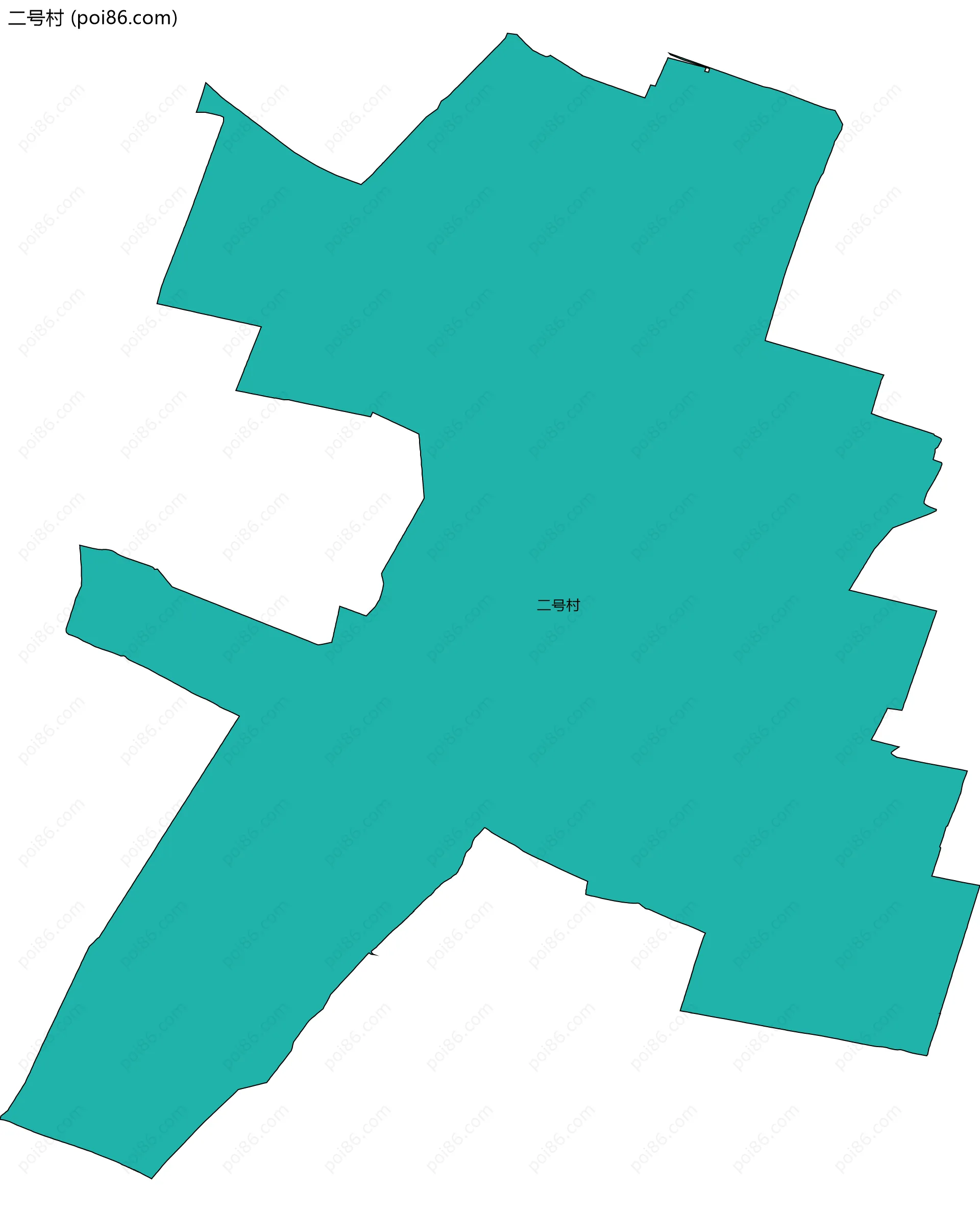 二号村边界地图