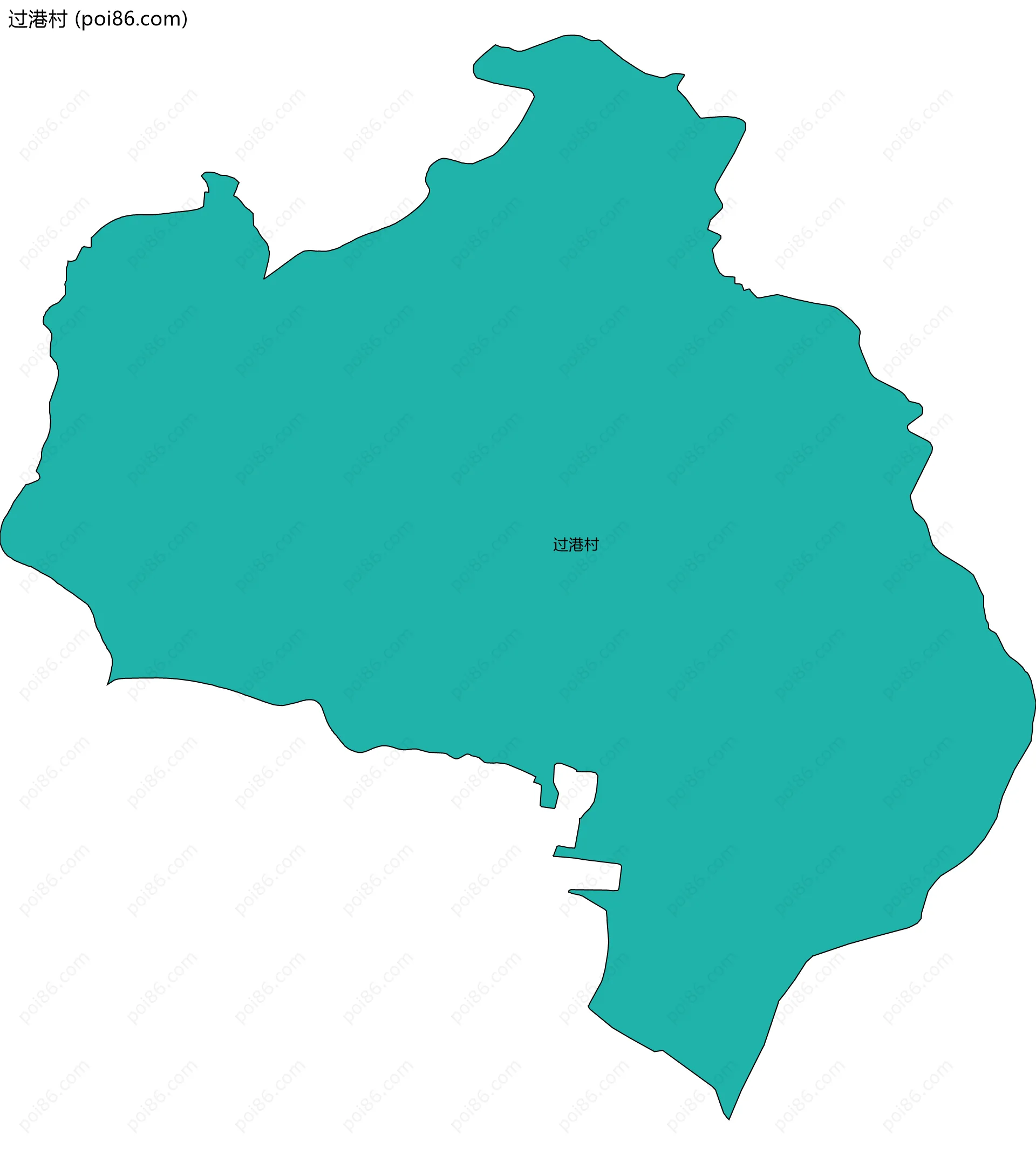 过港村边界地图