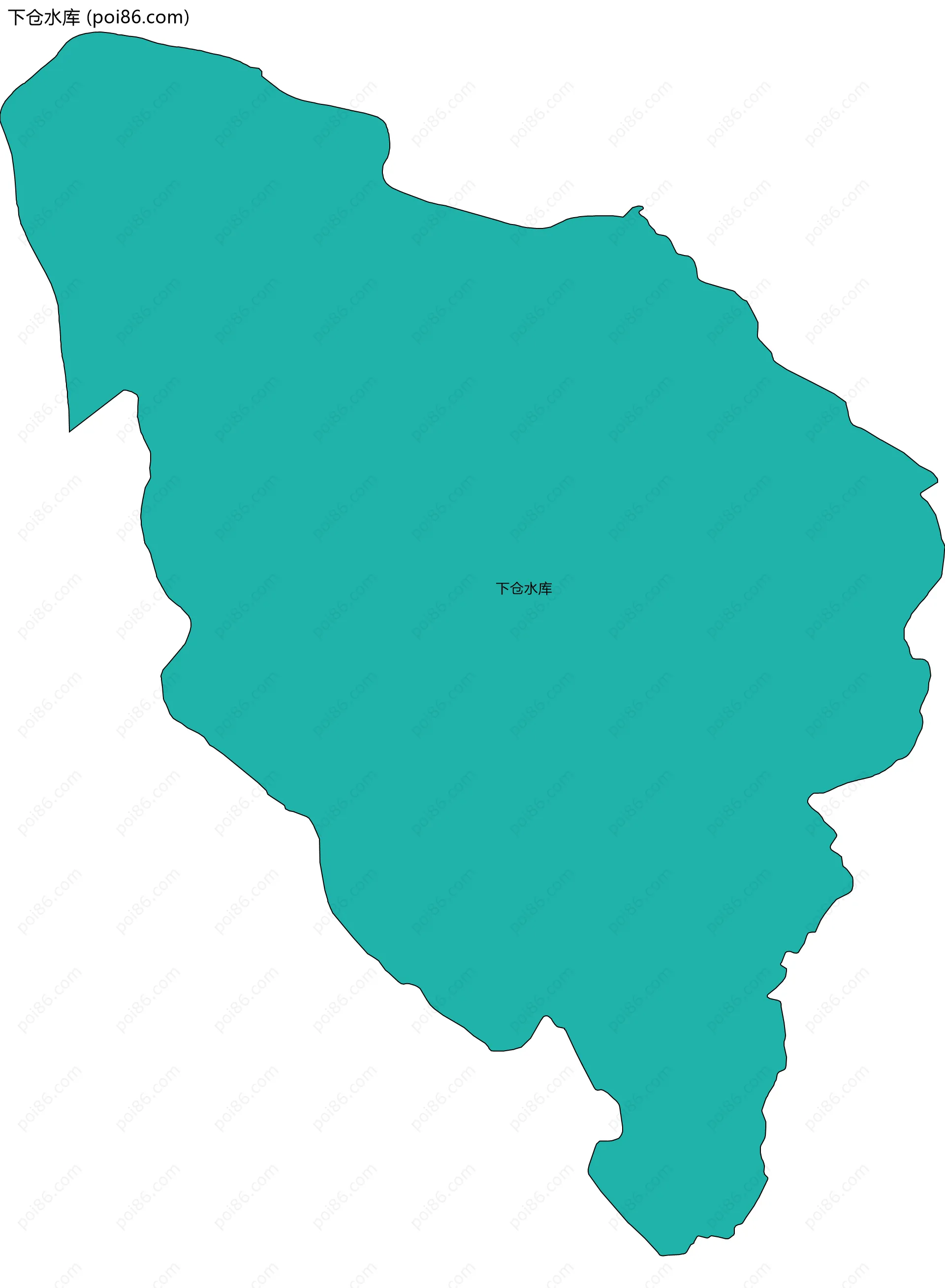 下仓水库边界地图