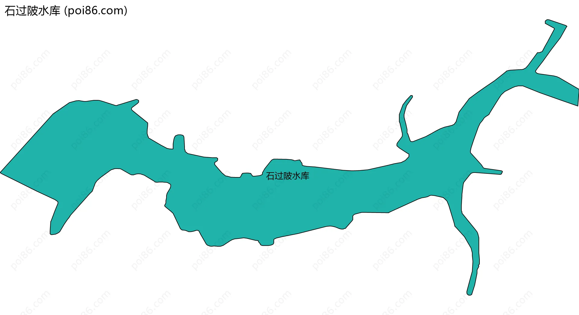 石过陂水库边界地图