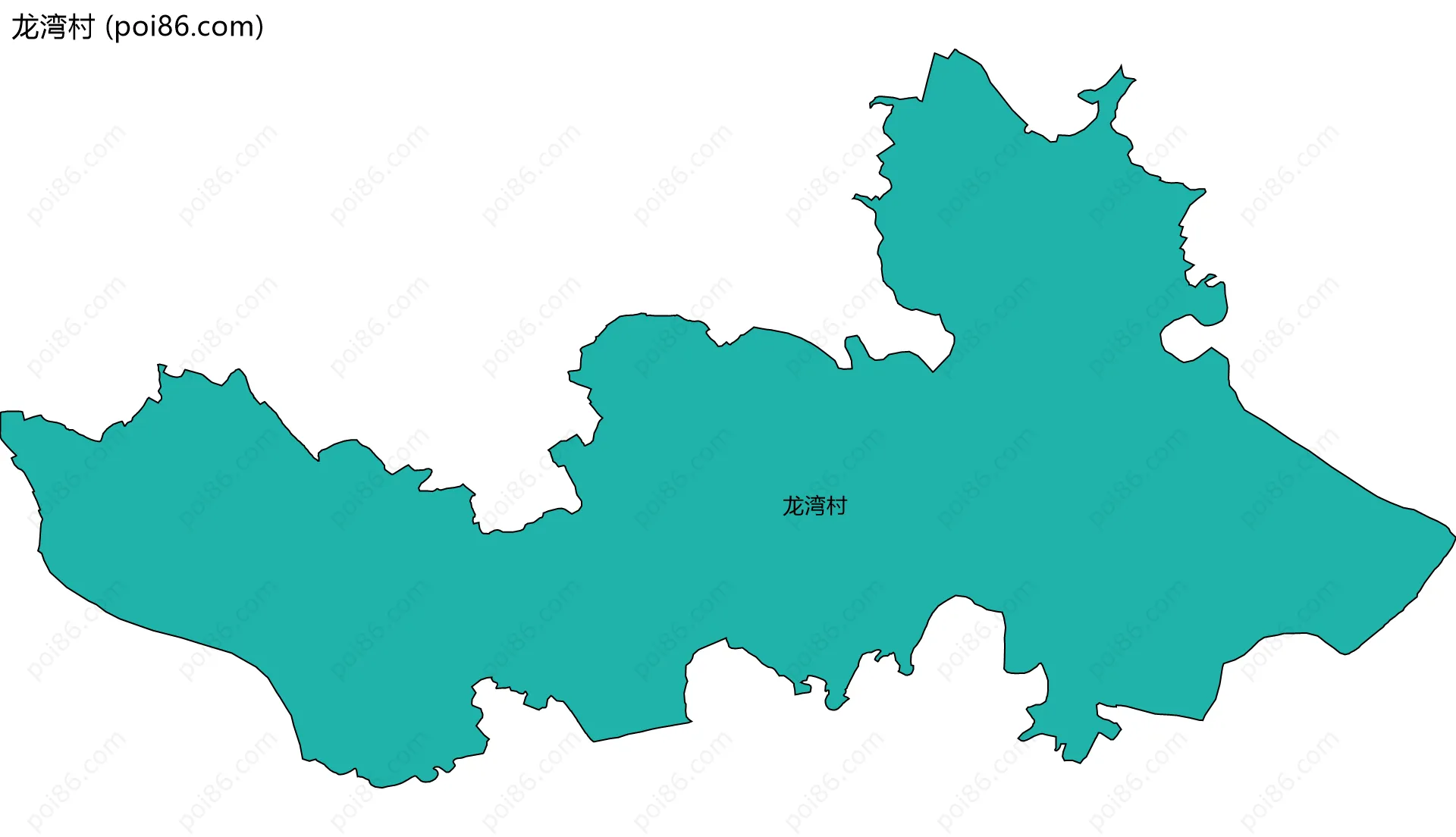龙湾村边界地图