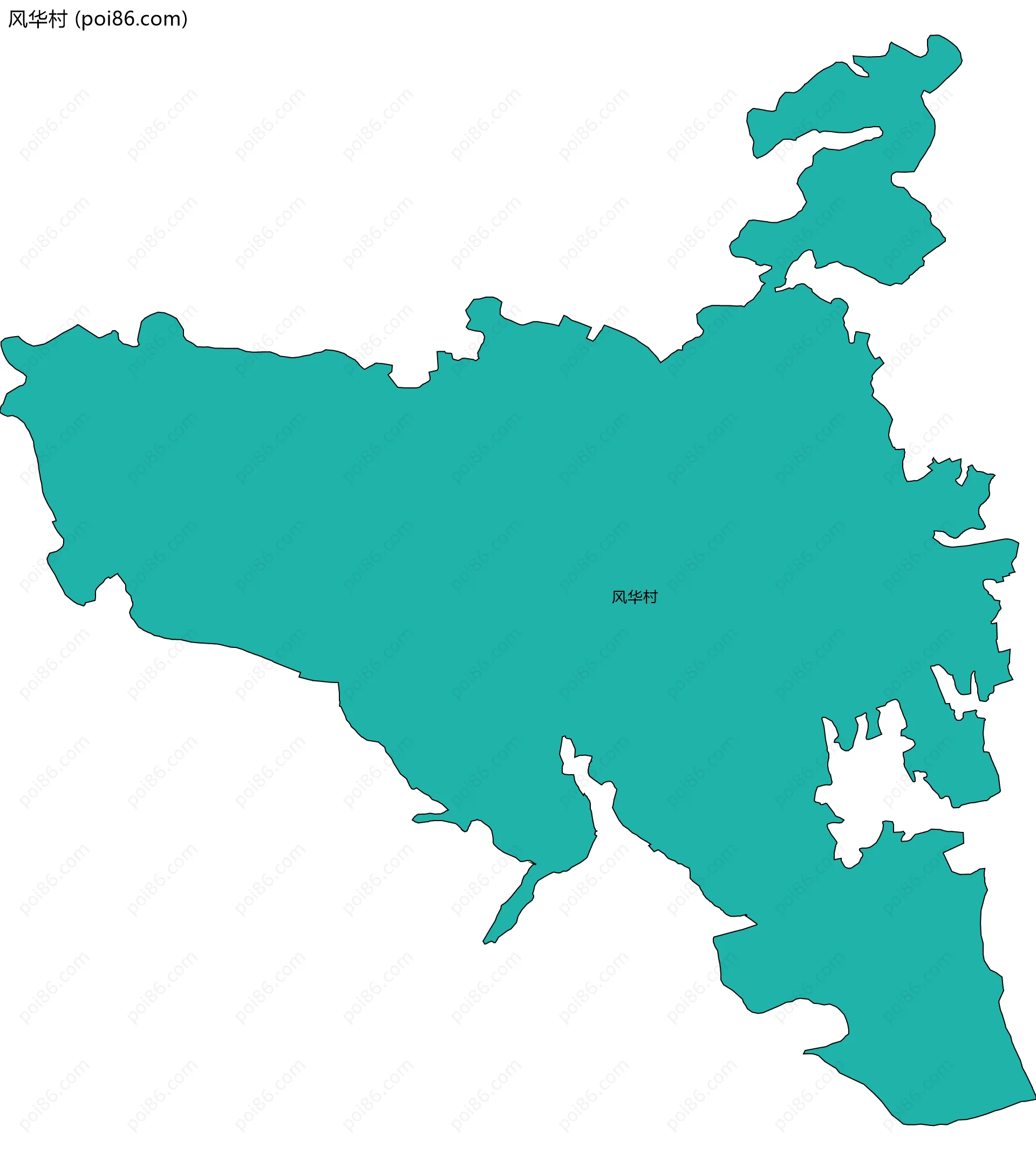 风华村边界地图