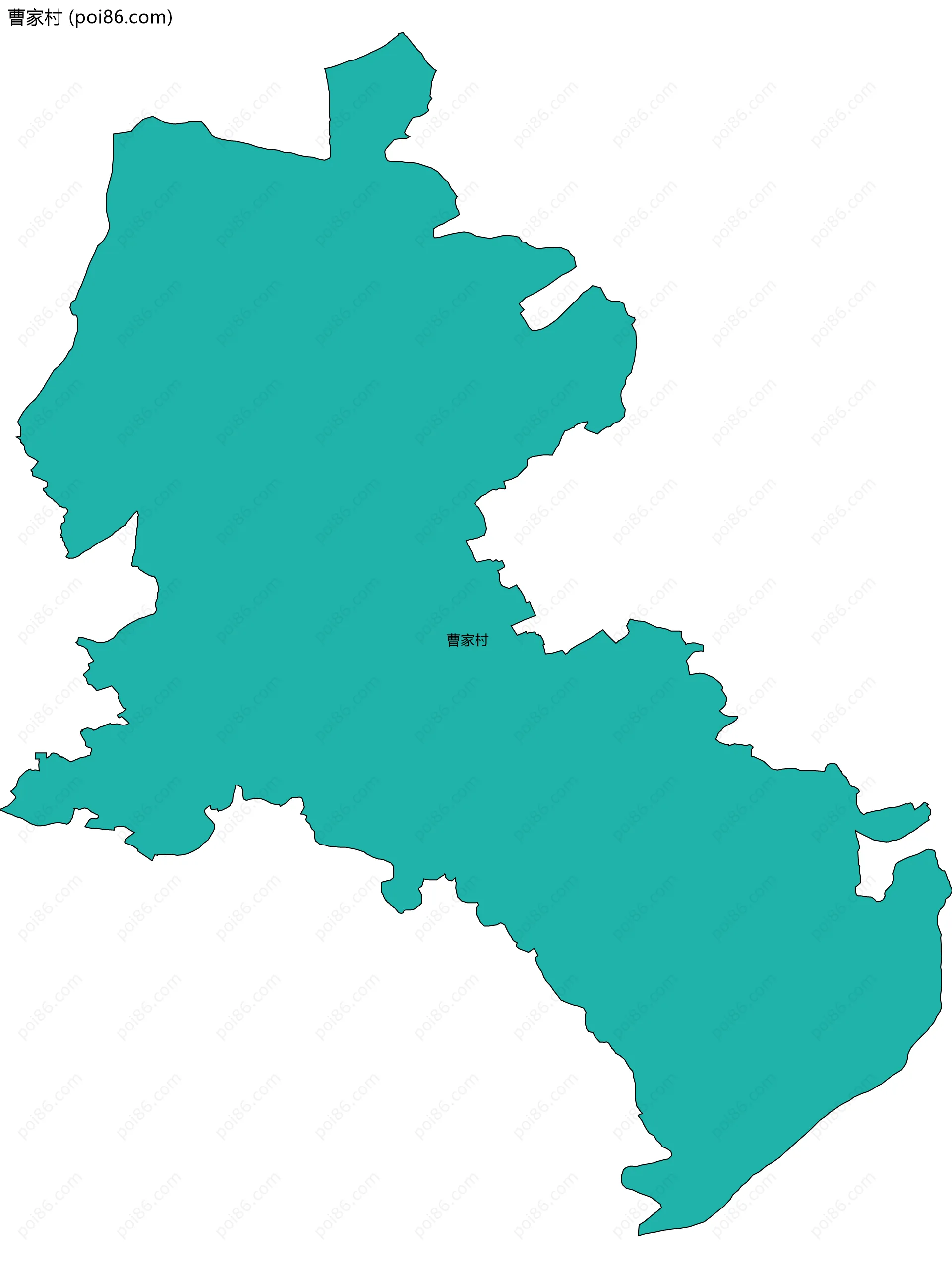 曹家村边界地图