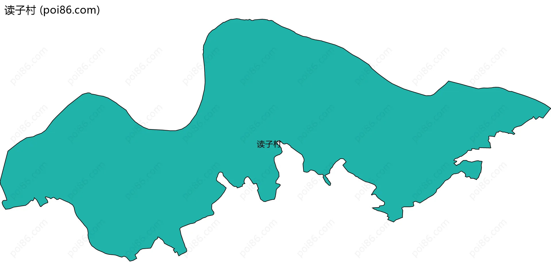 读子村边界地图
