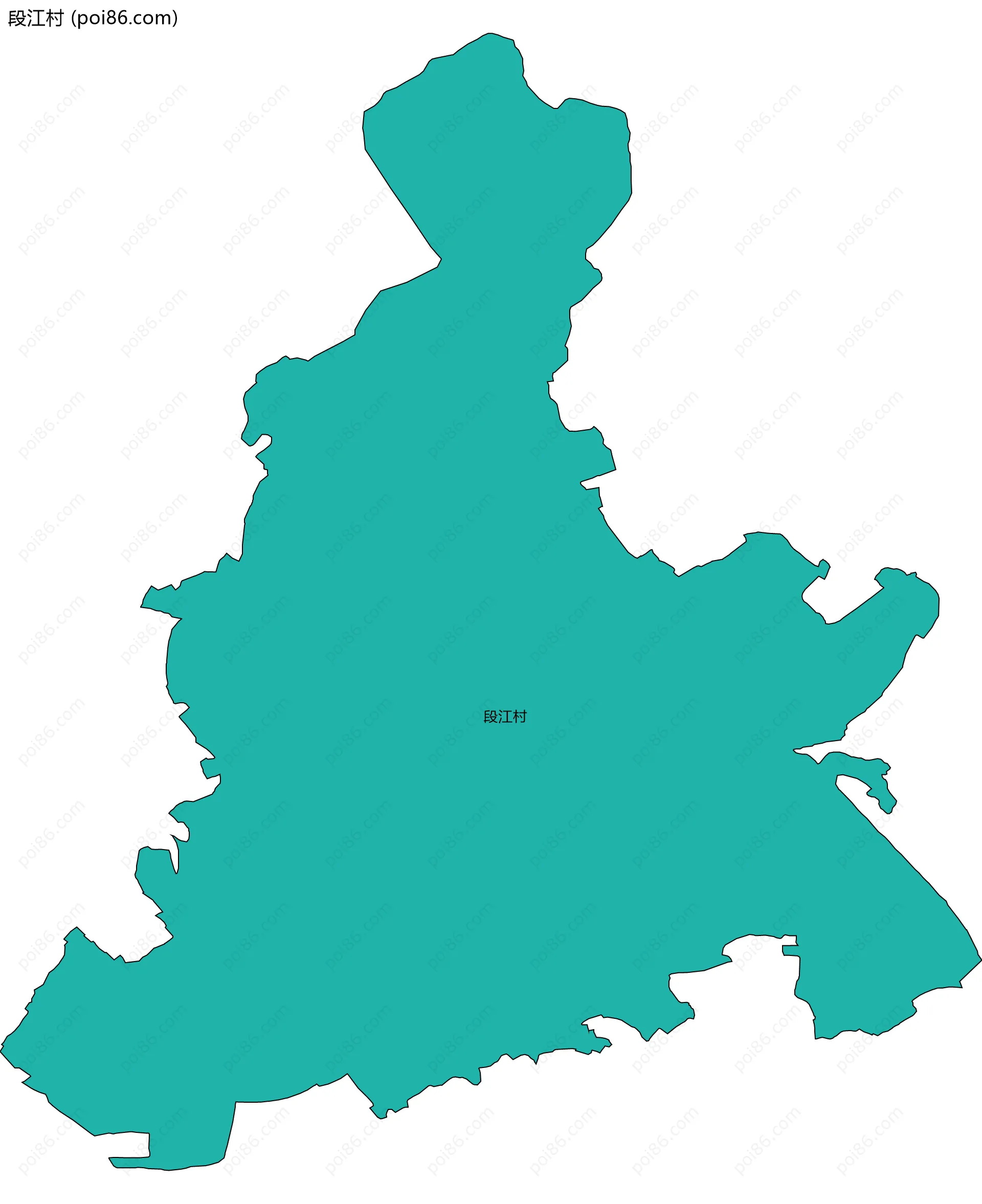段江村边界地图
