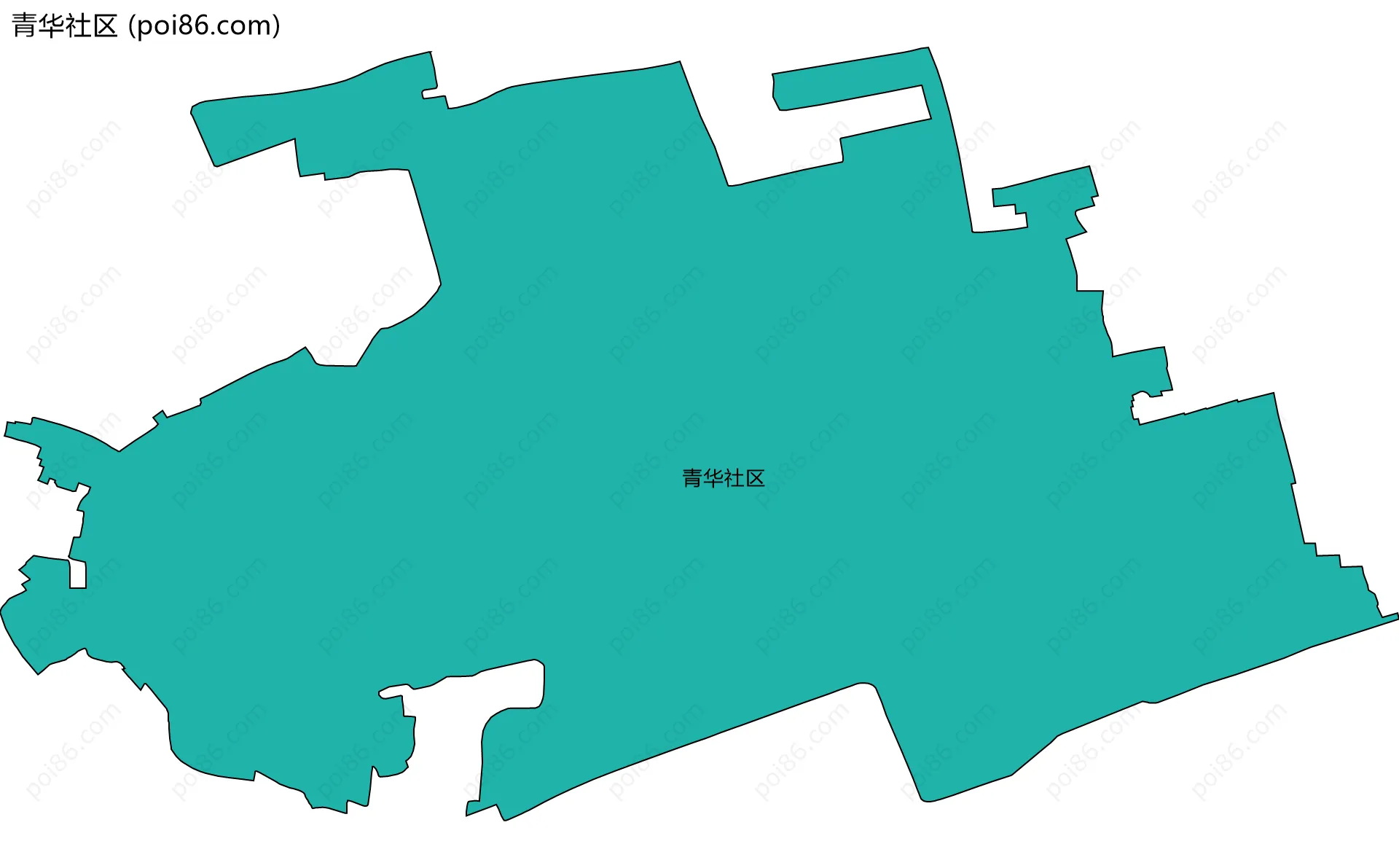 青华社区边界地图