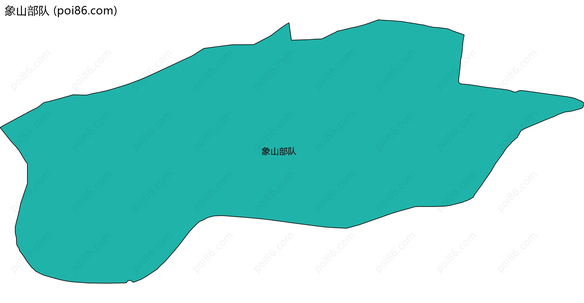 象山部队边界地图