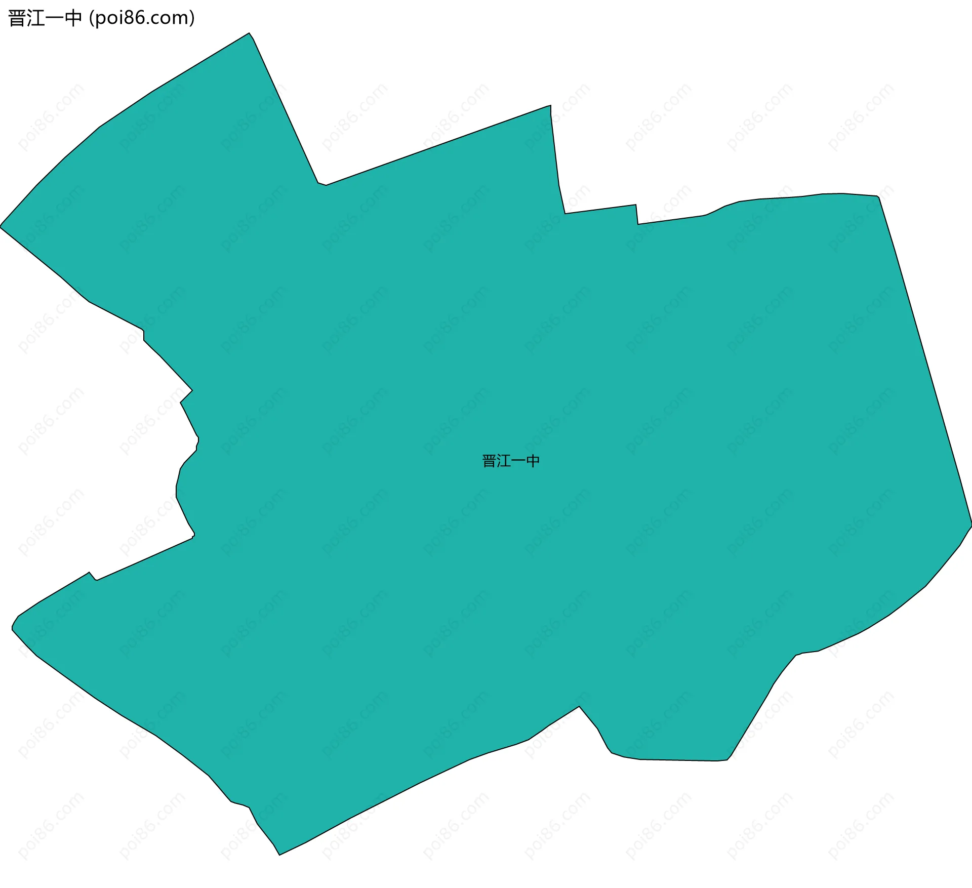 晋江一中边界地图