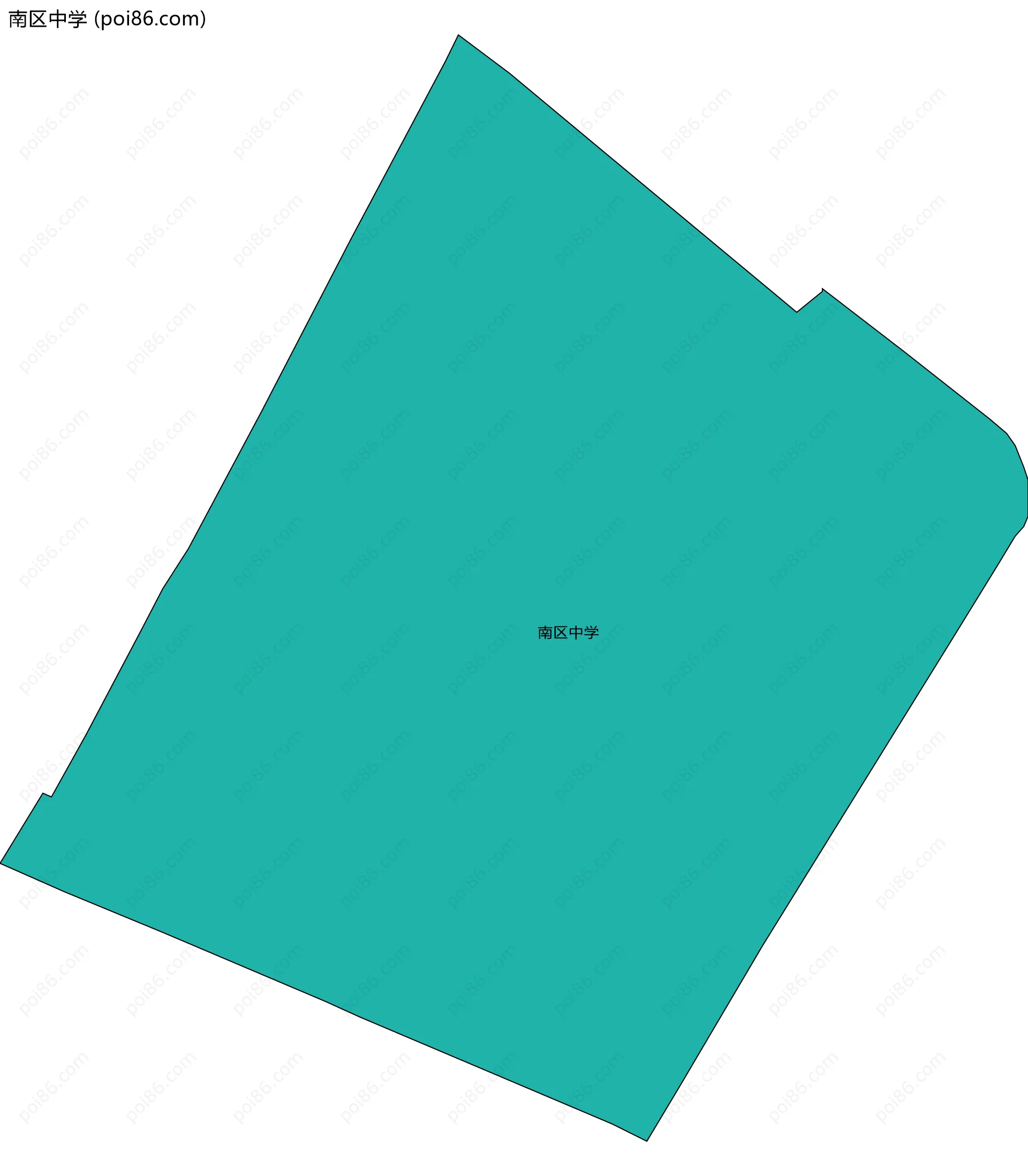 南区中学边界地图