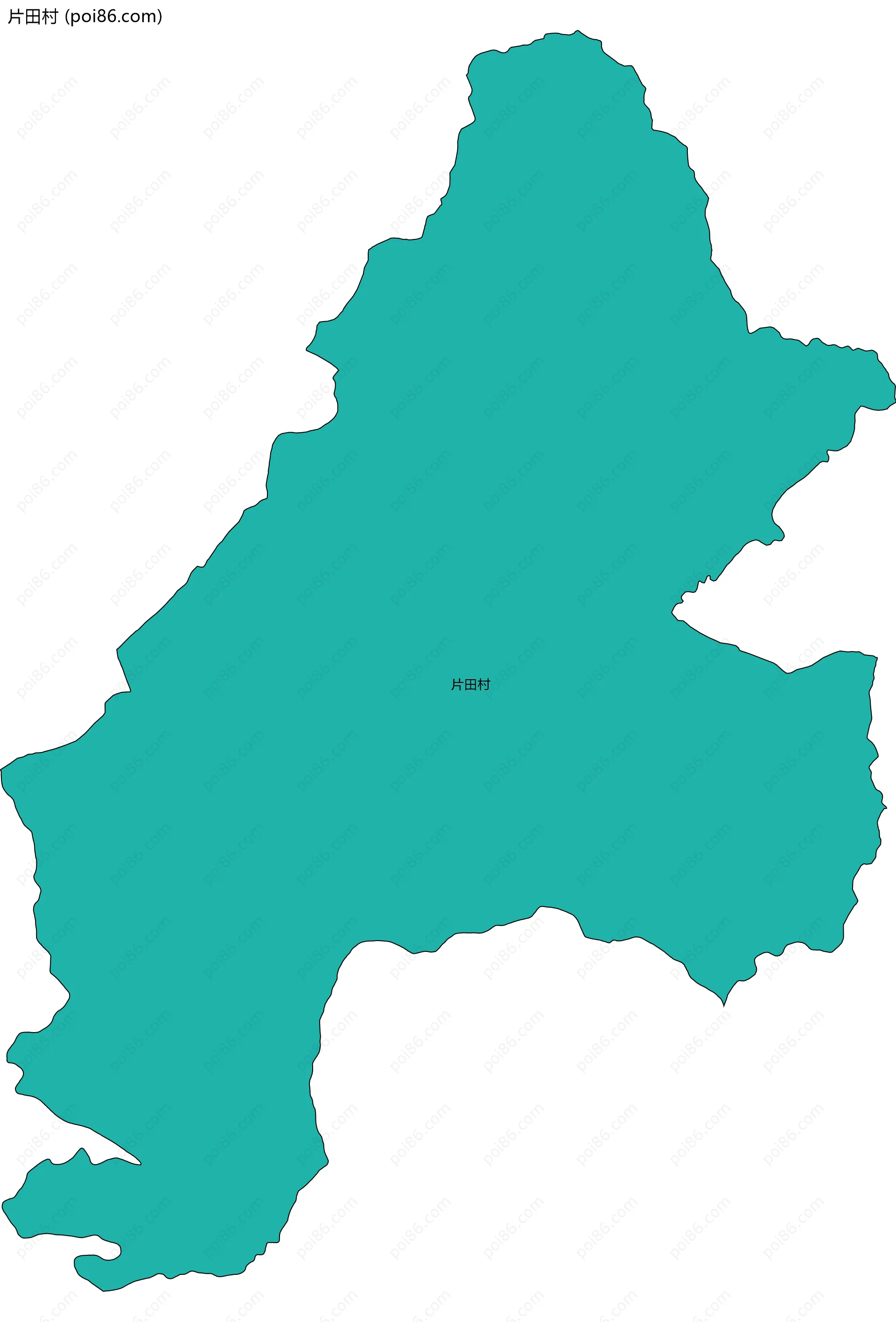 片田村边界地图