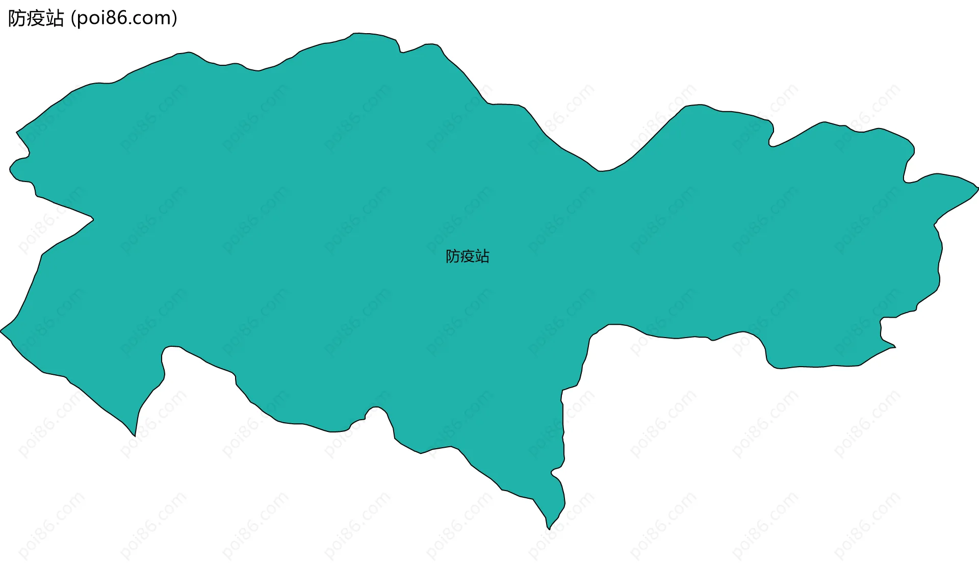 防疫站边界地图