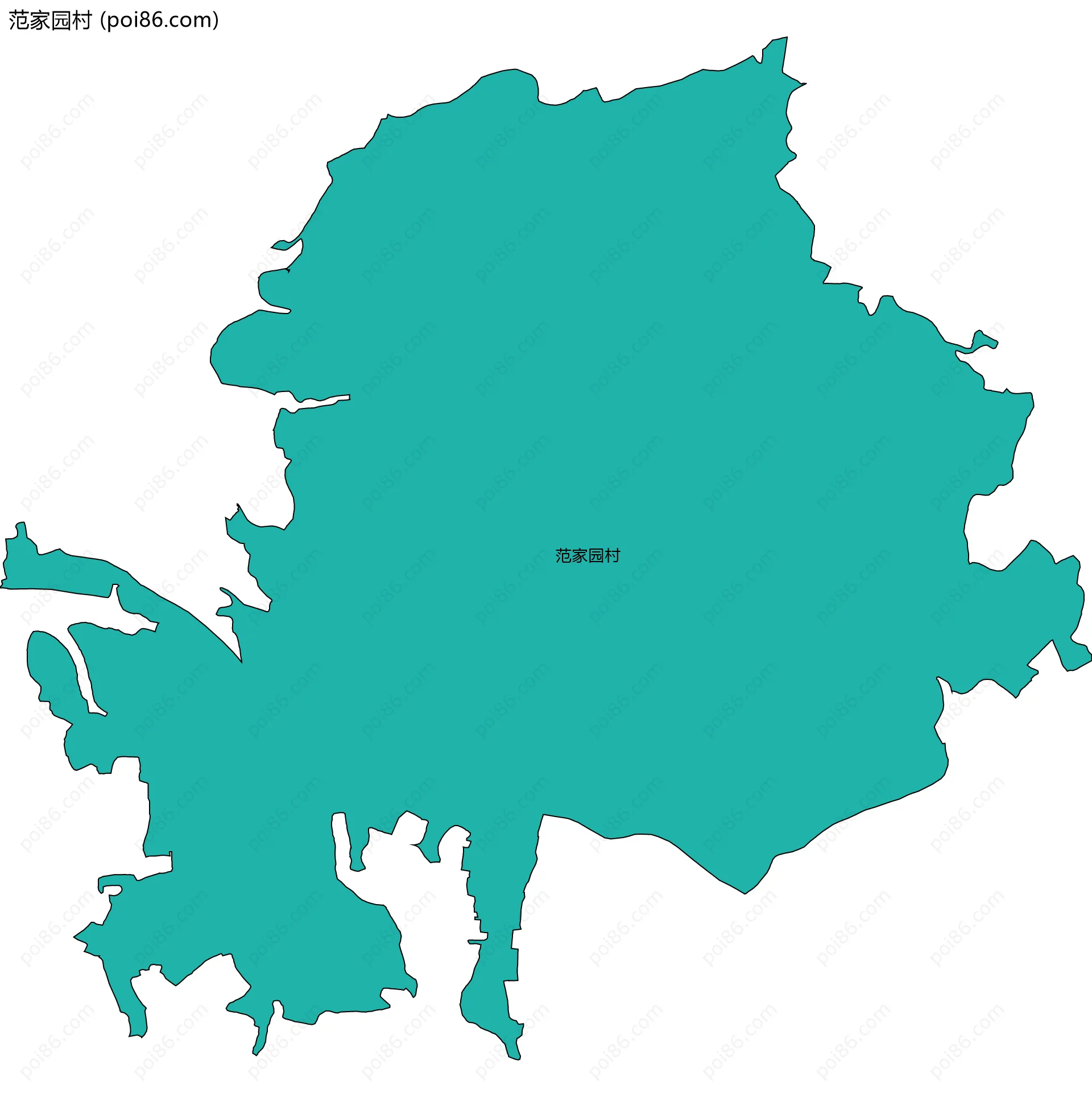 范家园村边界地图