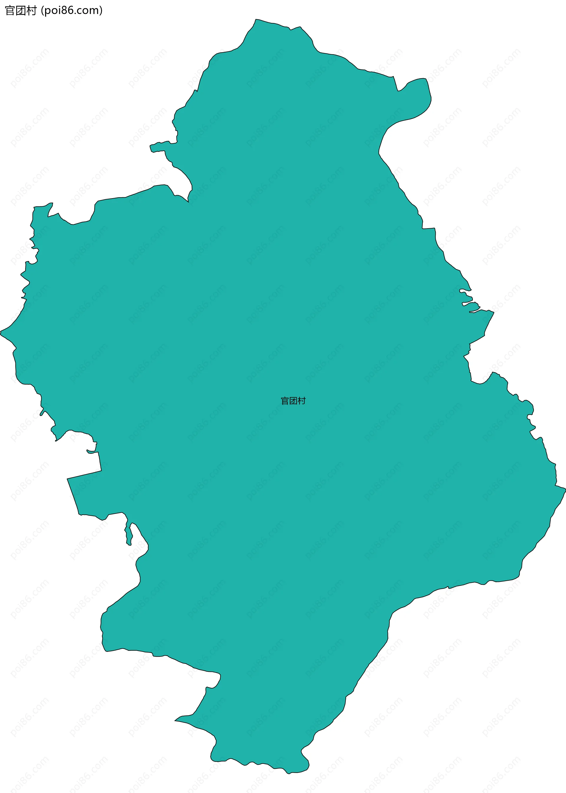 官团村边界地图