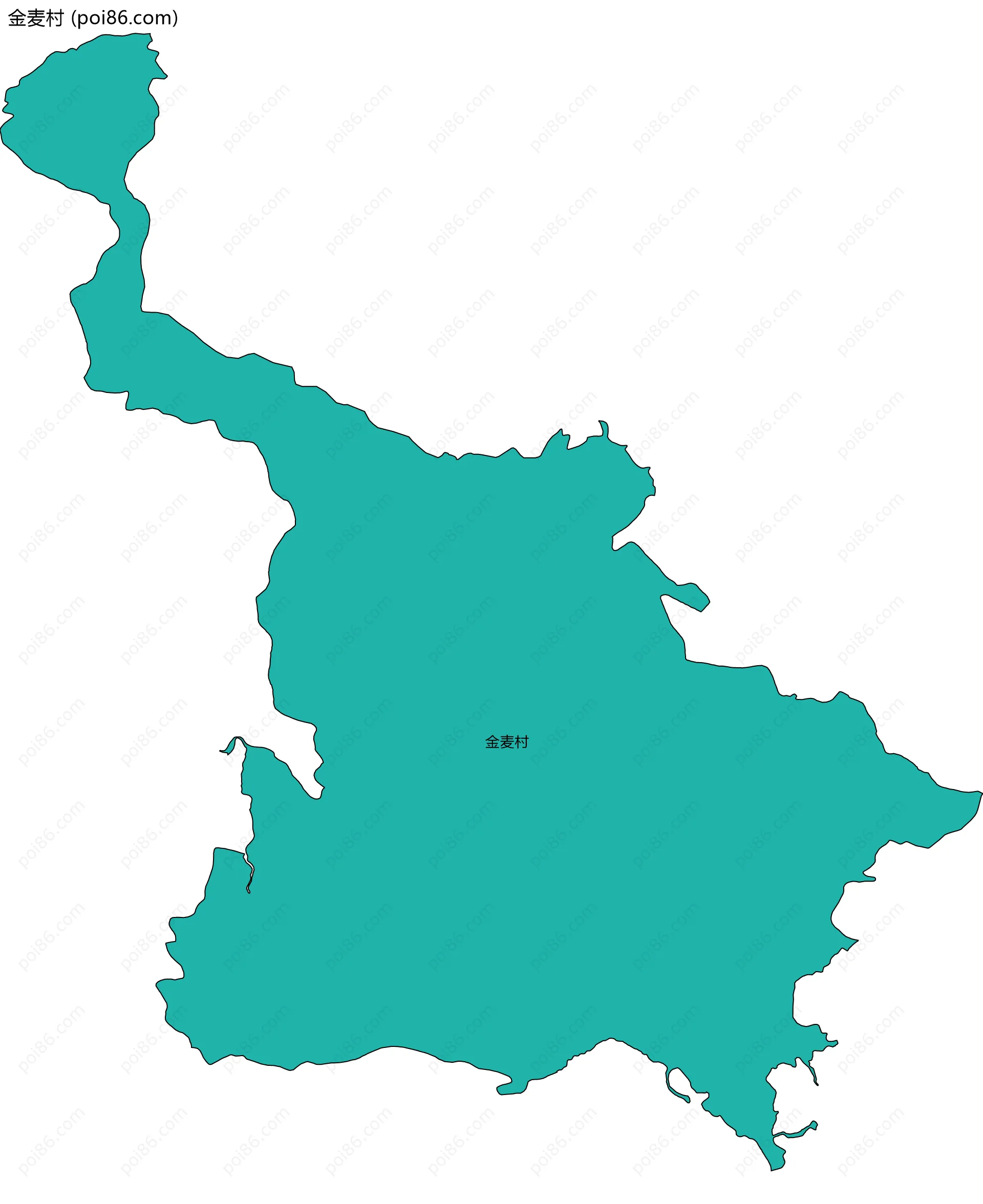金麦村边界地图